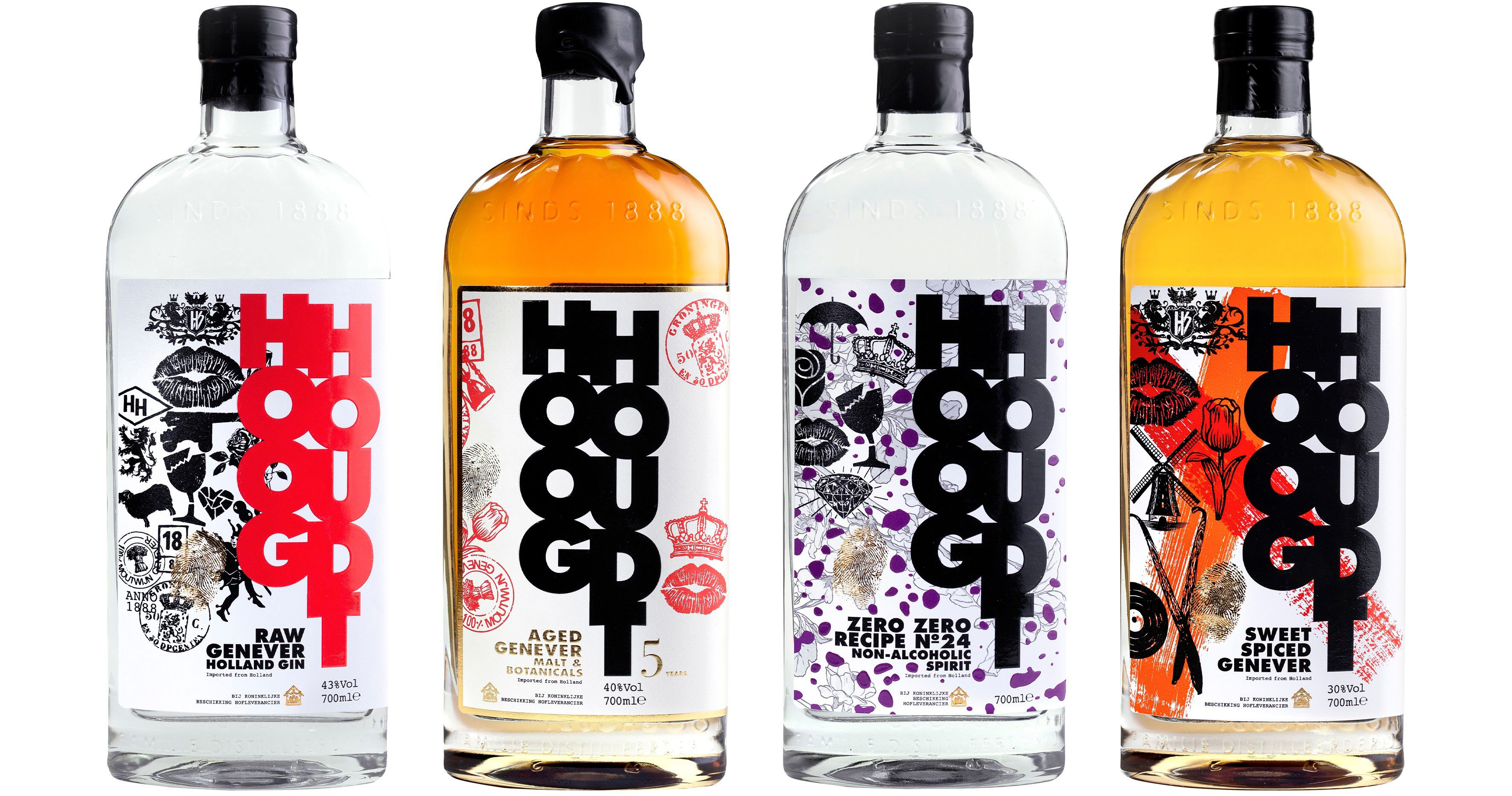 Application on bottles