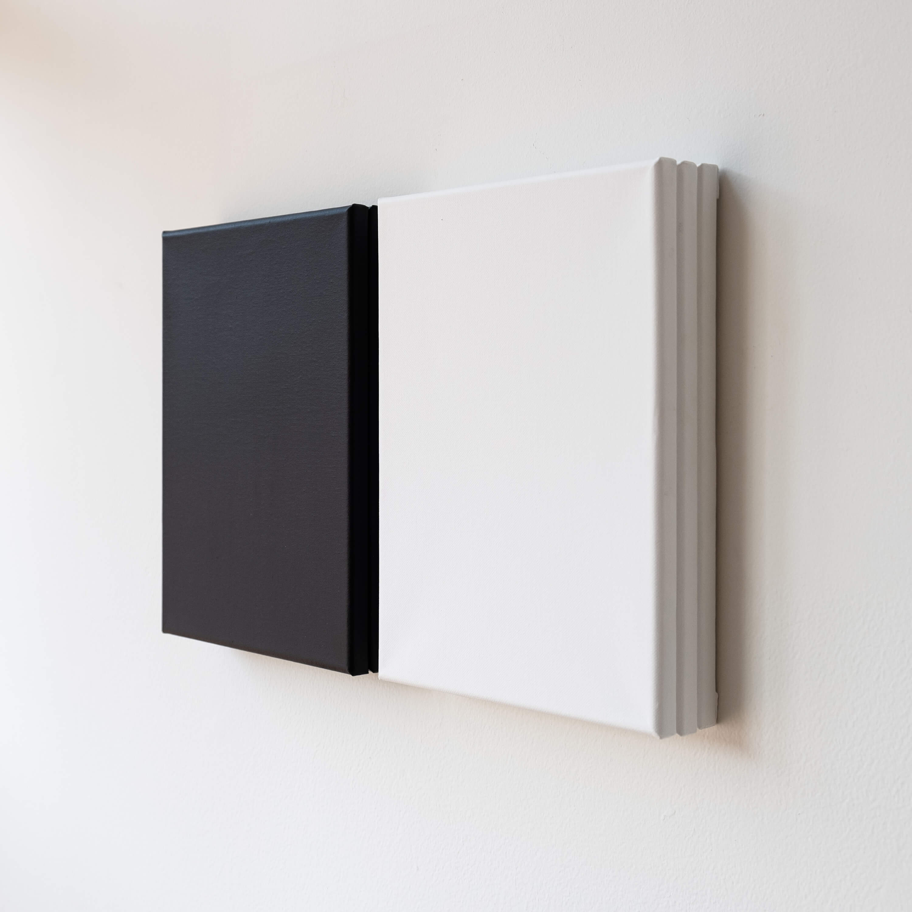 Units 1-3 & 4-6, 2020, Acrylic on canvas, 12 x 19 x 2.25 in