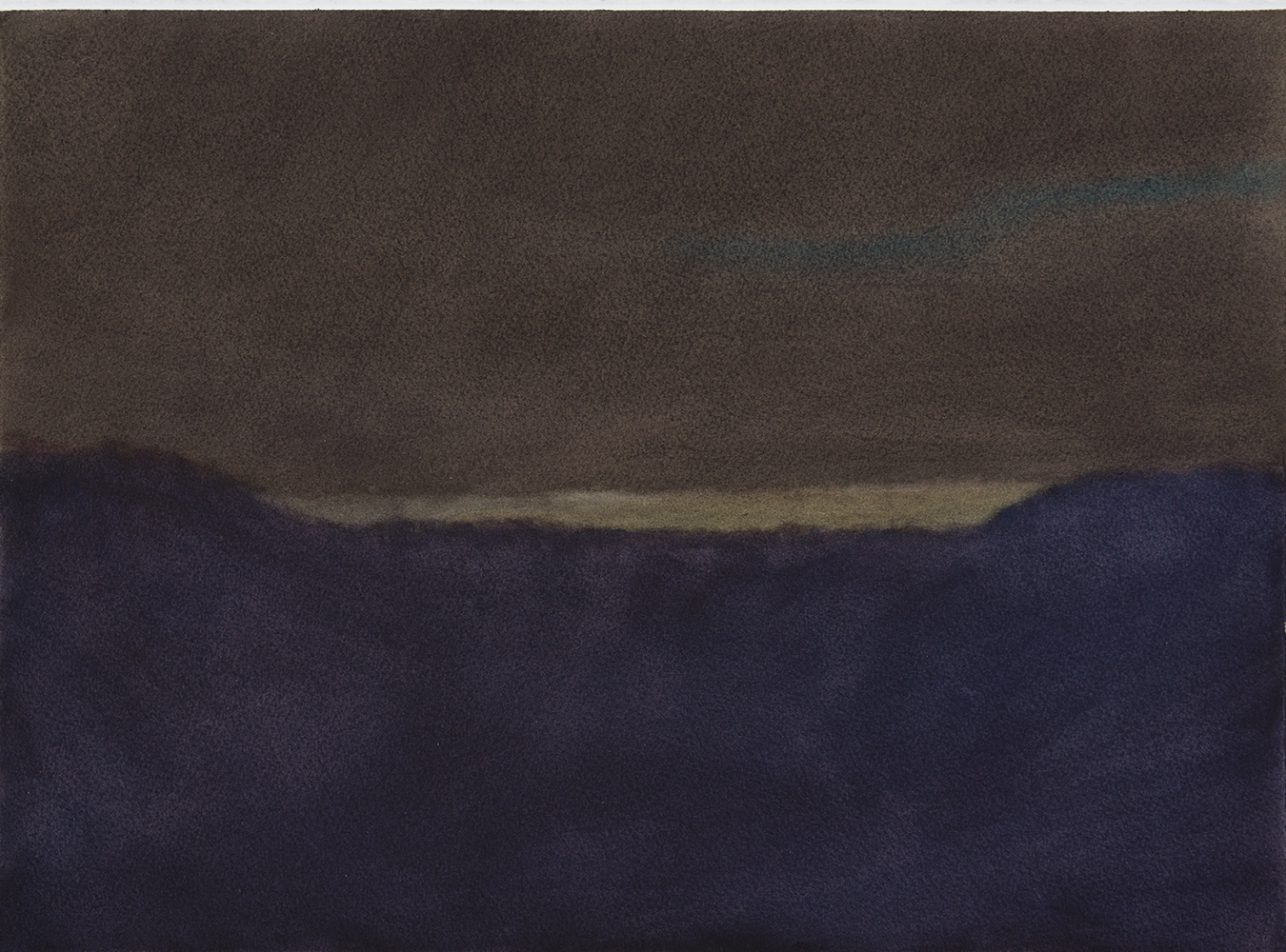 Percée, nuit (IV)watercolour on paper28 x 38 cm, 2023