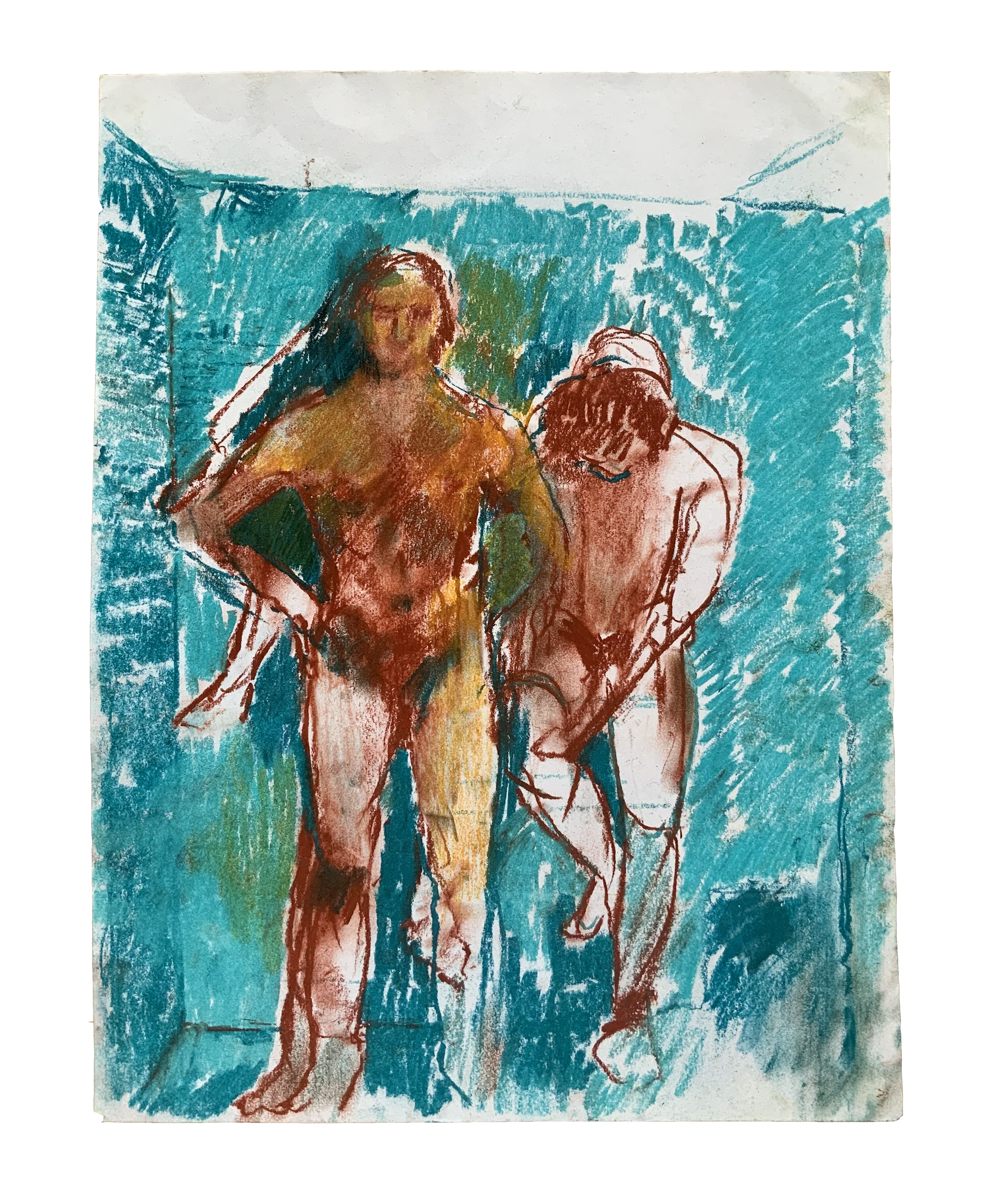 Long Showers | Chalk Pastel on Paper | 2022 | 29 x 42cm