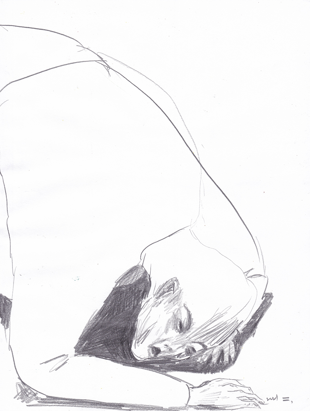 Forgive me, 2021, pencil on paper, 29.7*21(cm)