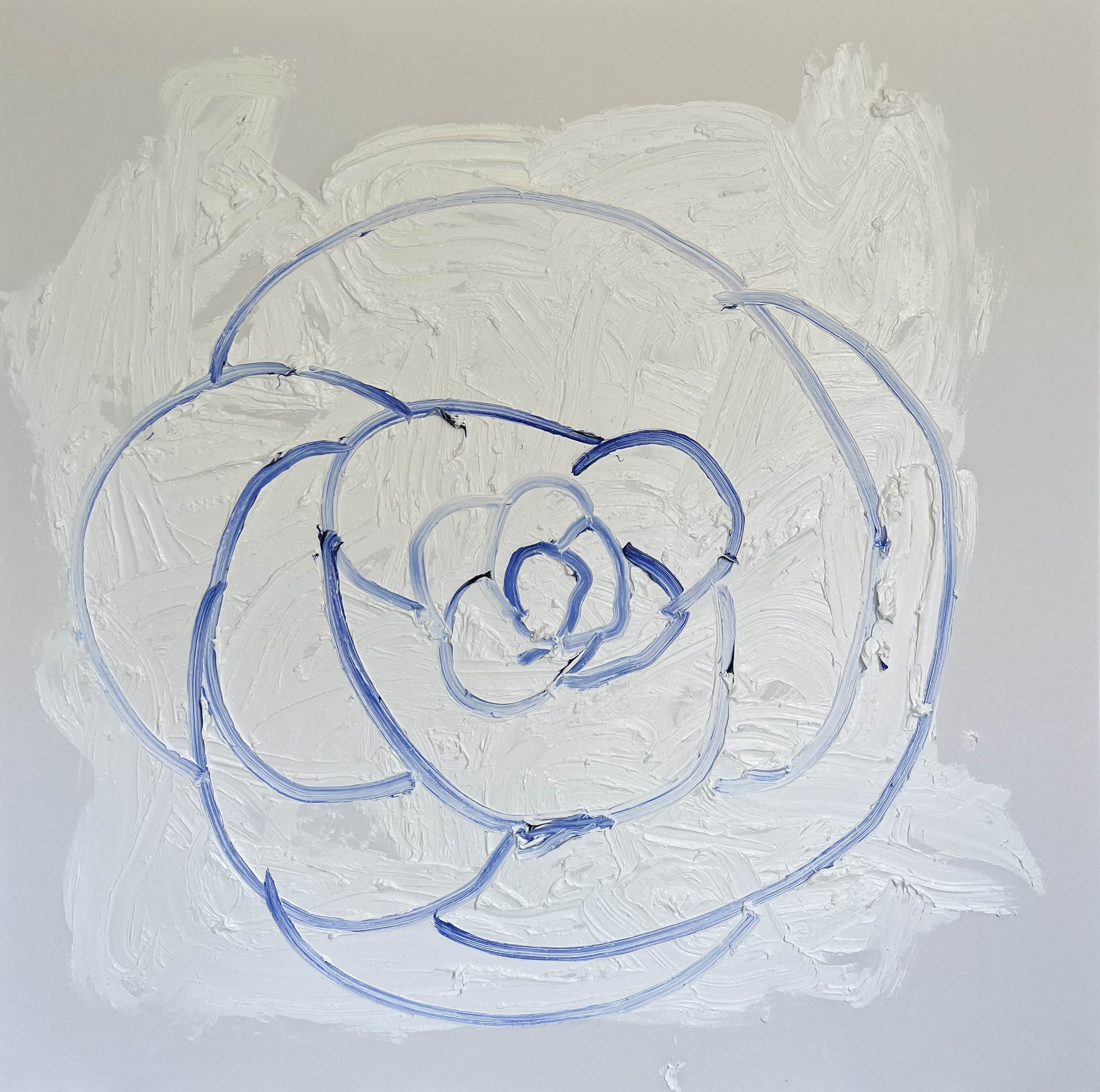 electric blue, 2022, oil on canvas, 48"x48" in