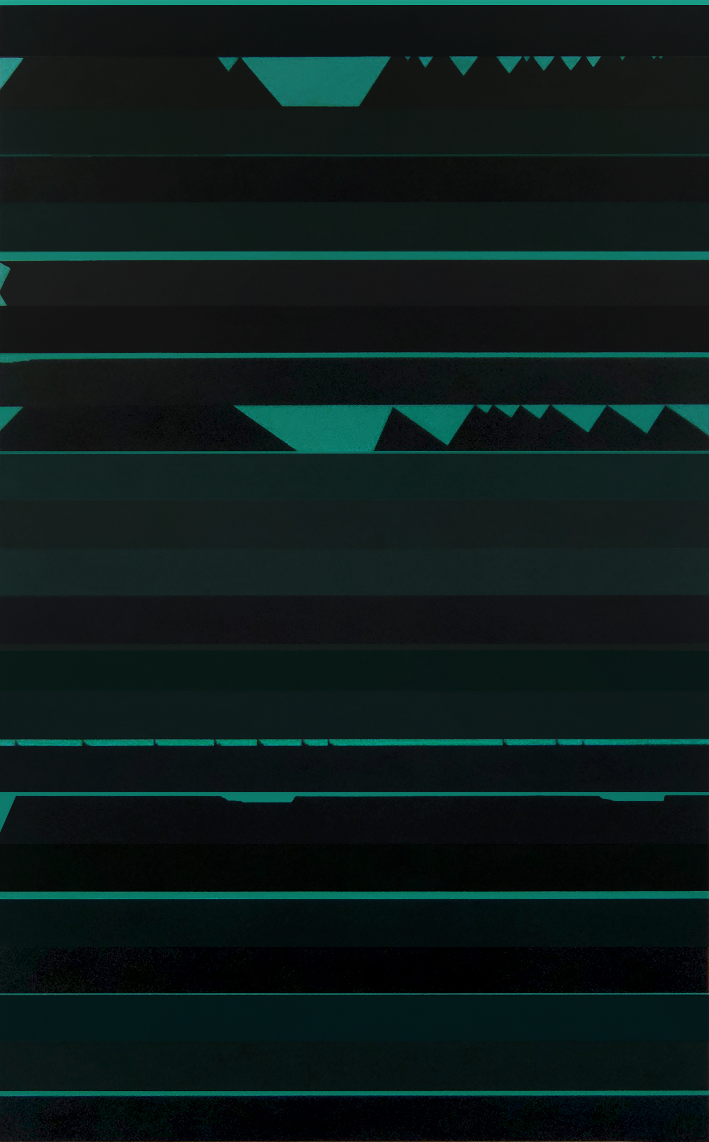 vvvv, charcoal and oil on canvas, 2.5 x 4 ft, 2019