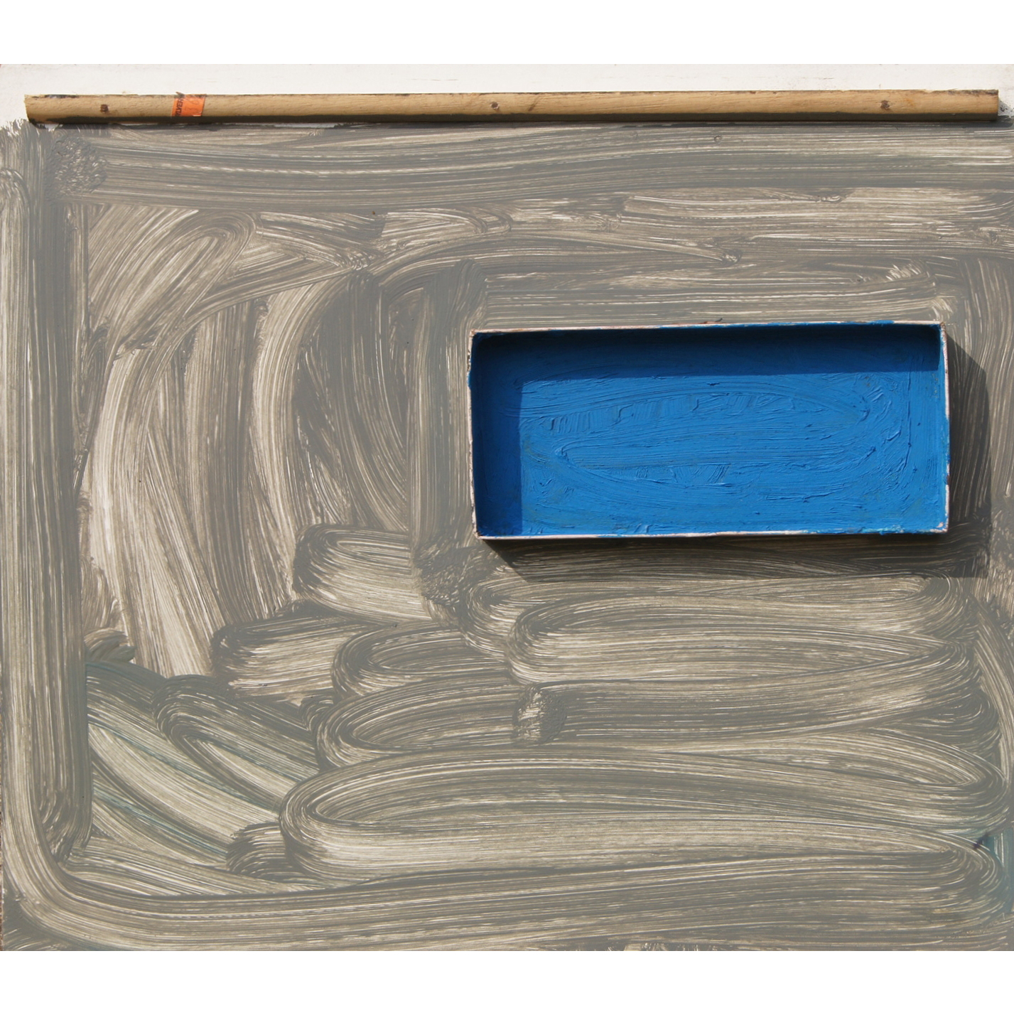 Blue Container, Oil on Board, 38x34cm, 2015-16