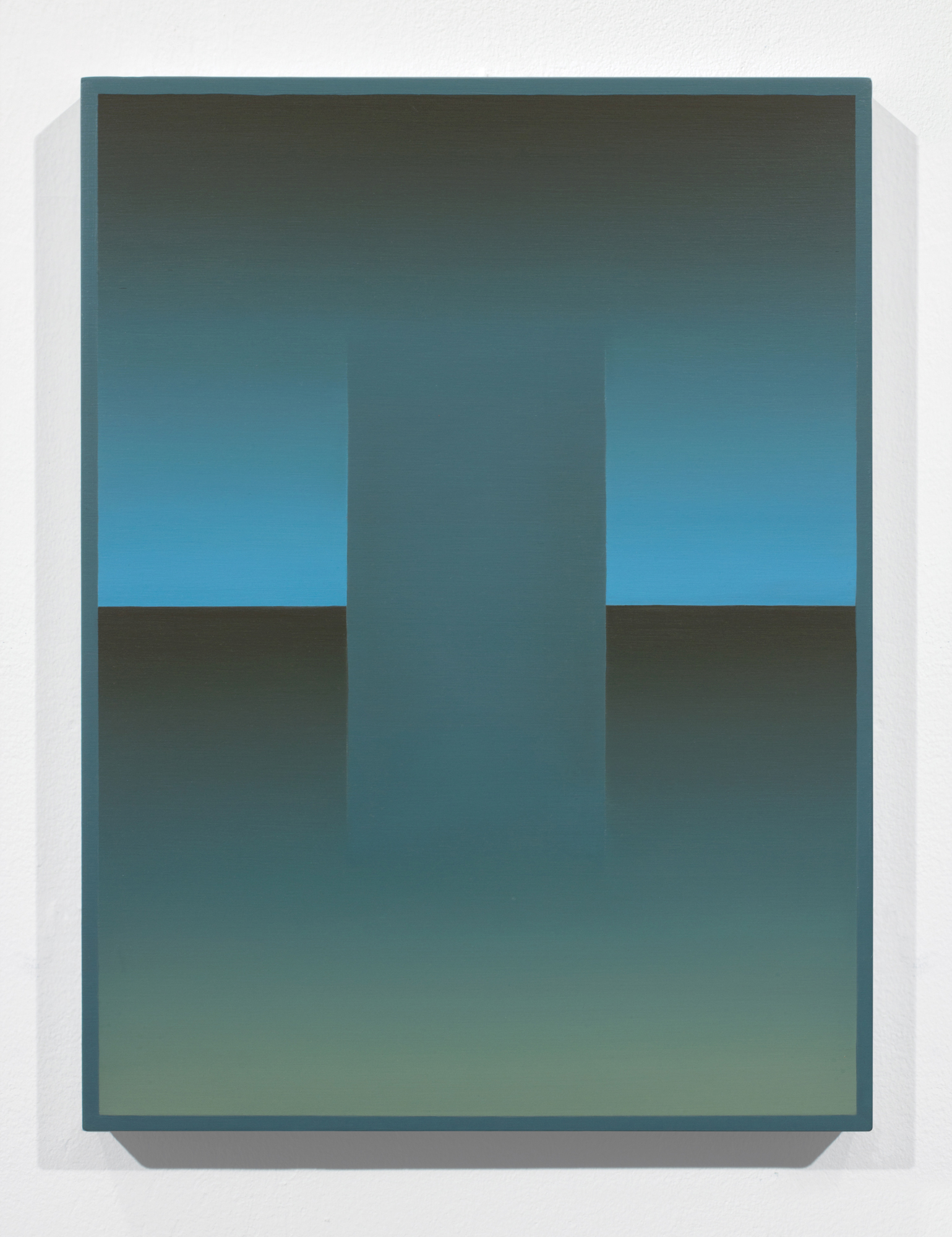 Border Crossing. 2016. Oil and acrylic on wood panel, 10" x 8" (25 x 20 cm)