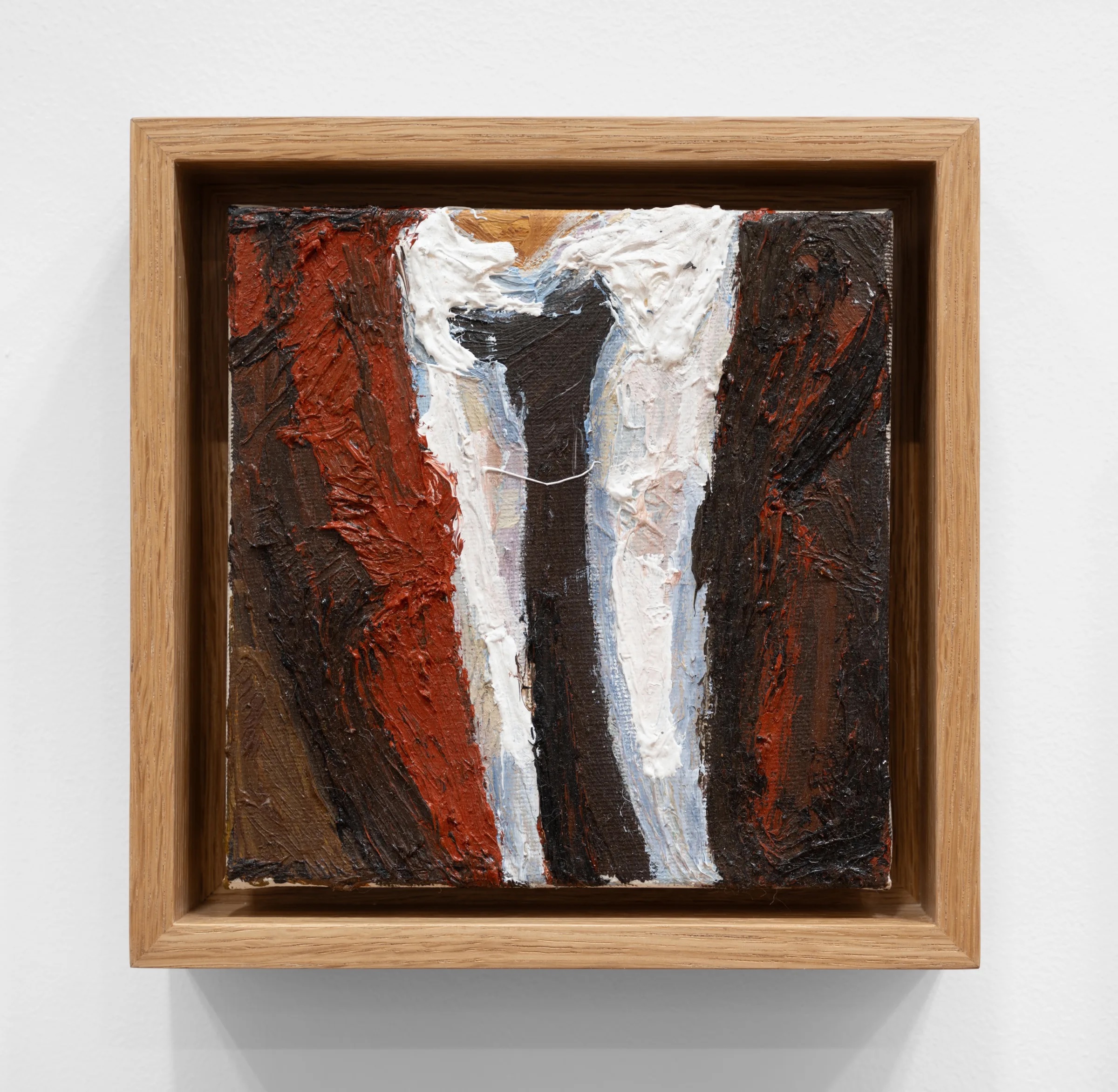 Brown Suit, 2023, Oil on canvas, 14.7 x 14.7 cm