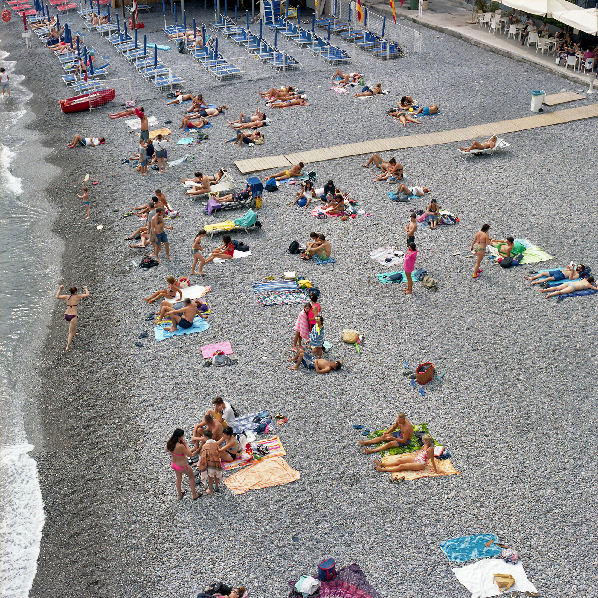 People on Beach, Amalfi Coast, 2018