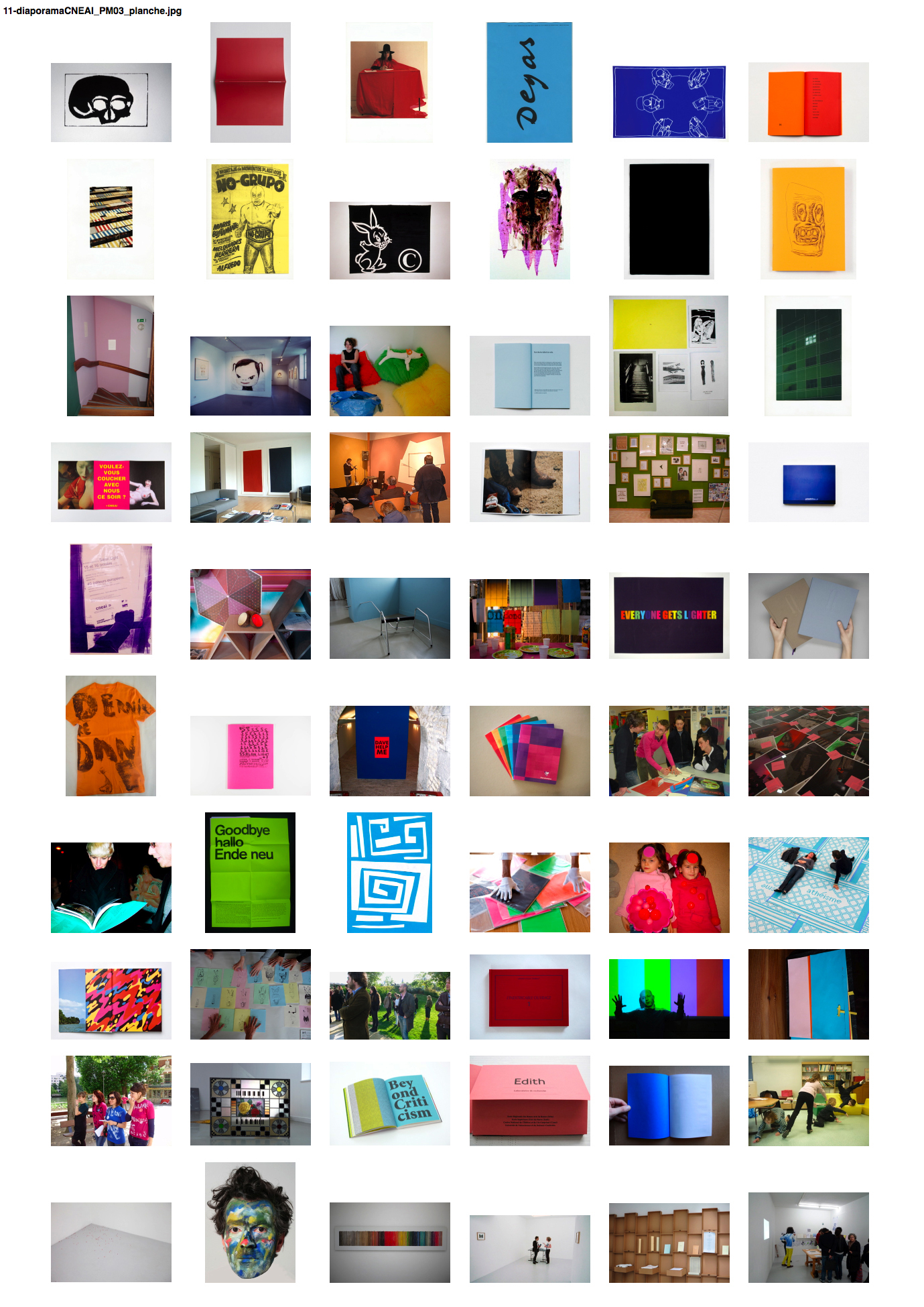 CNEAI=Art Center's photo library Organization