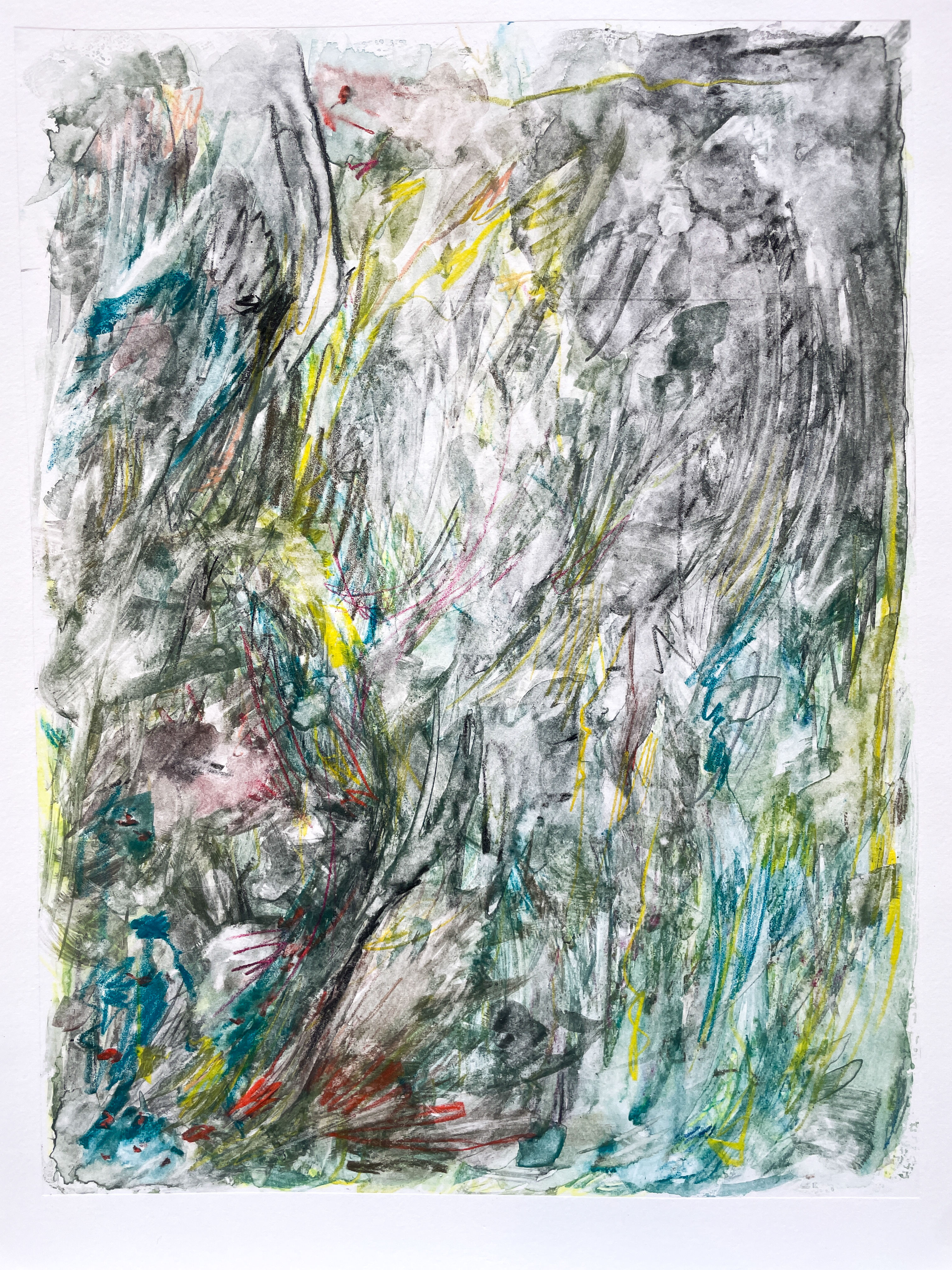 lll, Watercolor Monotype