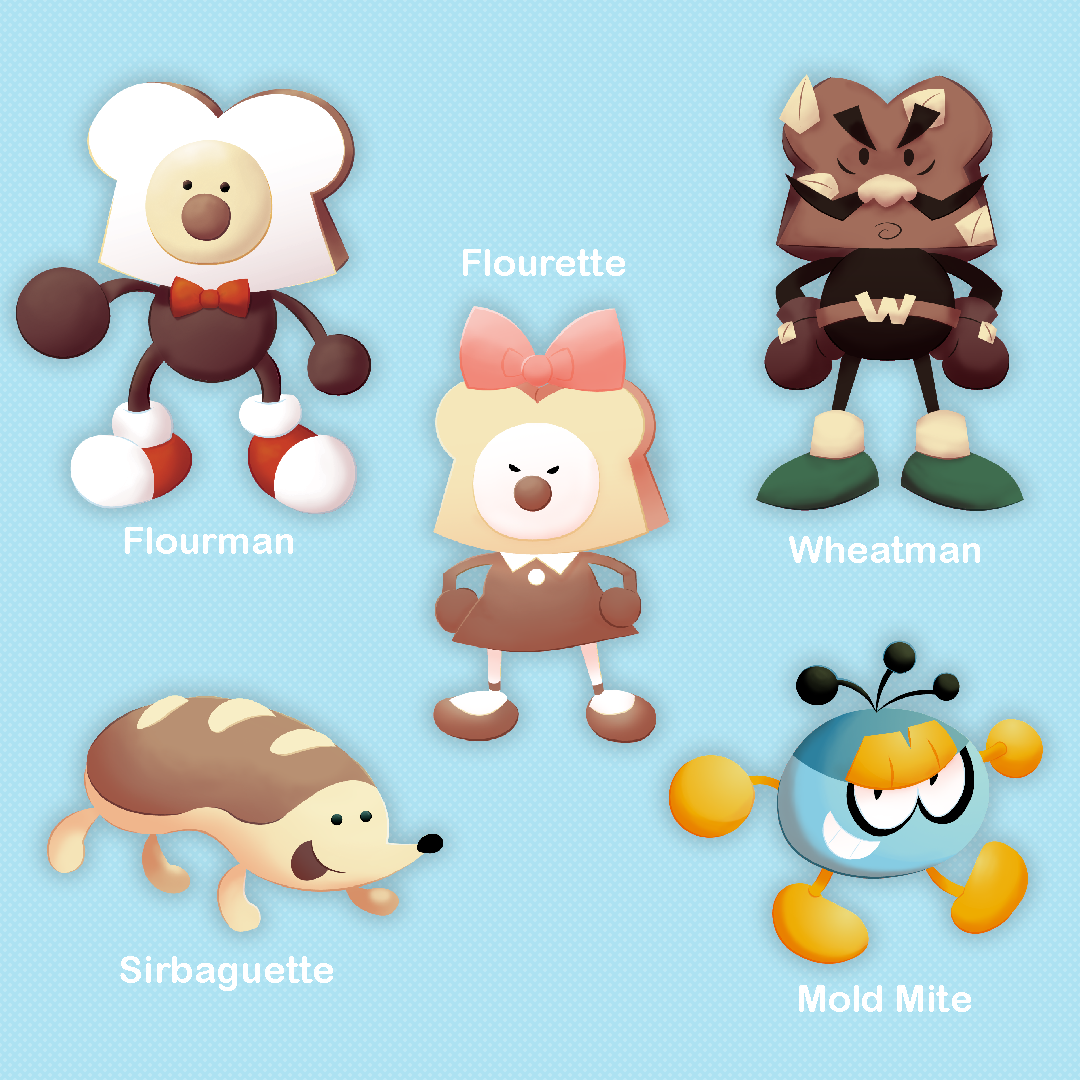 Jarvis Austin, Flourman: Characters, Adobe Illustrator & Adobe Photoshop, 1080 px by 1080 px, 2024.