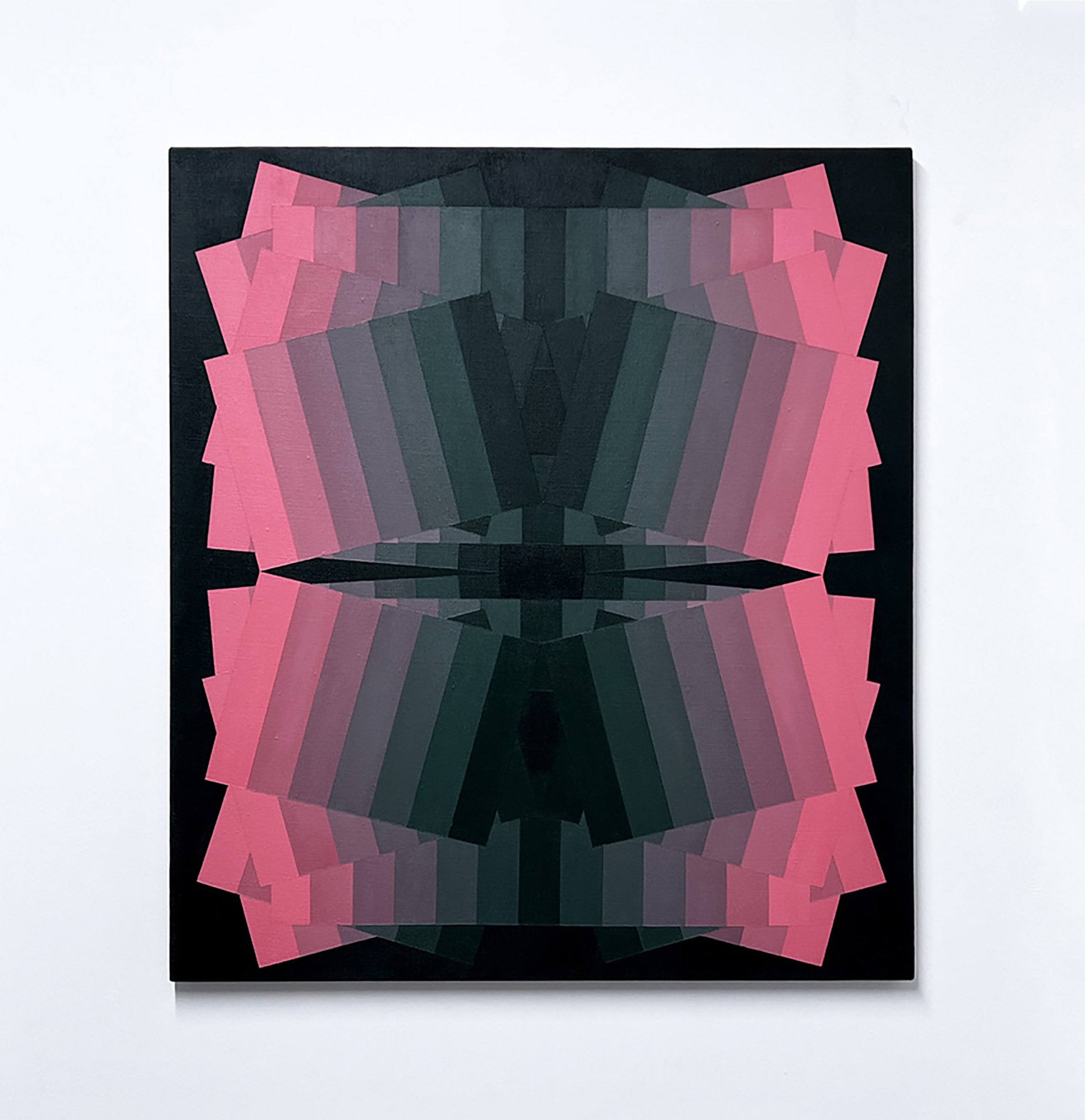 Machbands (chroma) LXXXIV, 81cm x 71cm, acrylic on linen