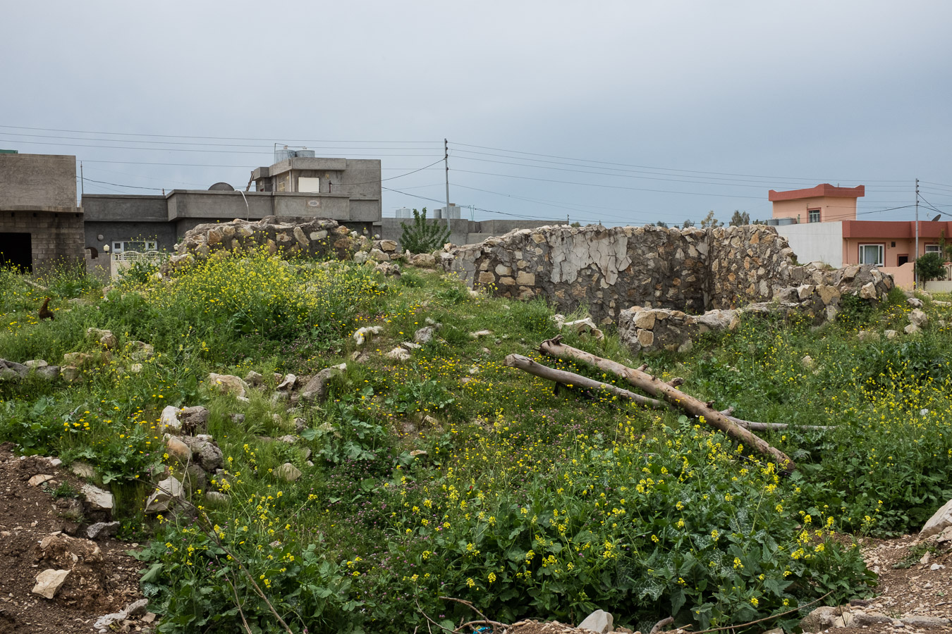 Vestige de maison d&eacute;truite par les troupes de Saddam Hussein.
