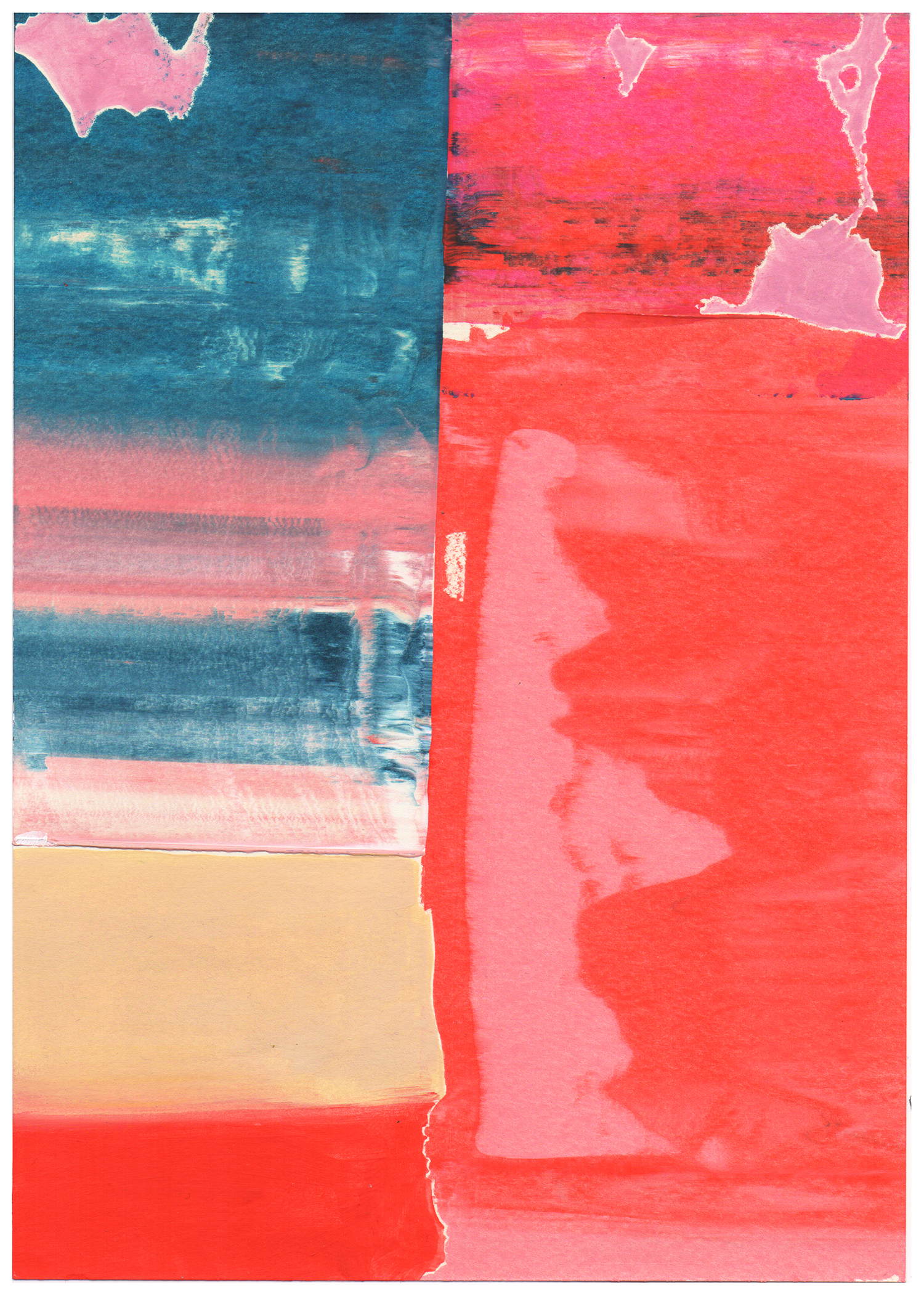 Untitled 485, 2018, Acrylic on paper, 29.7x21cm