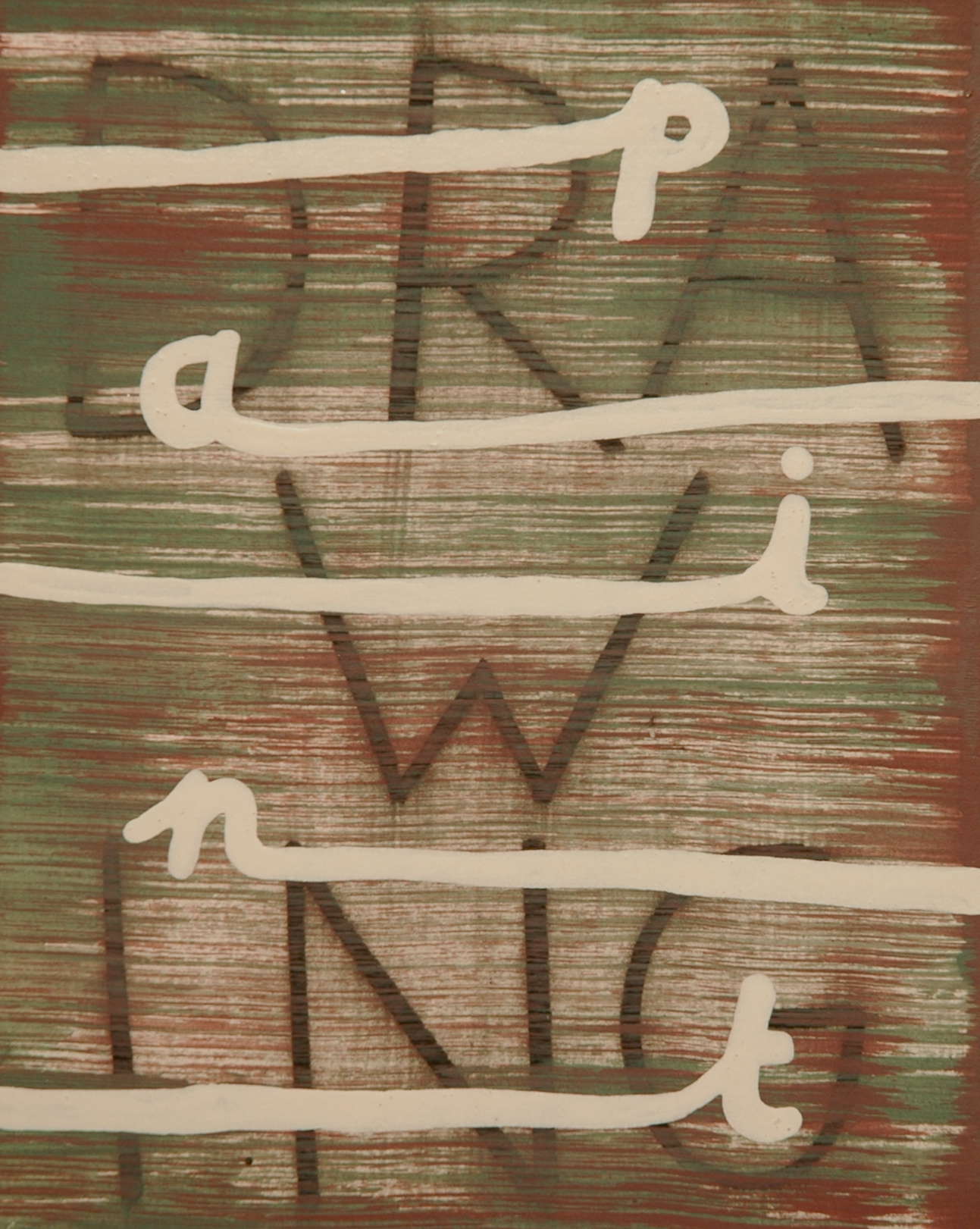 Untitled 2011, mixed media on paper/aluminium, 20 x 16 cm