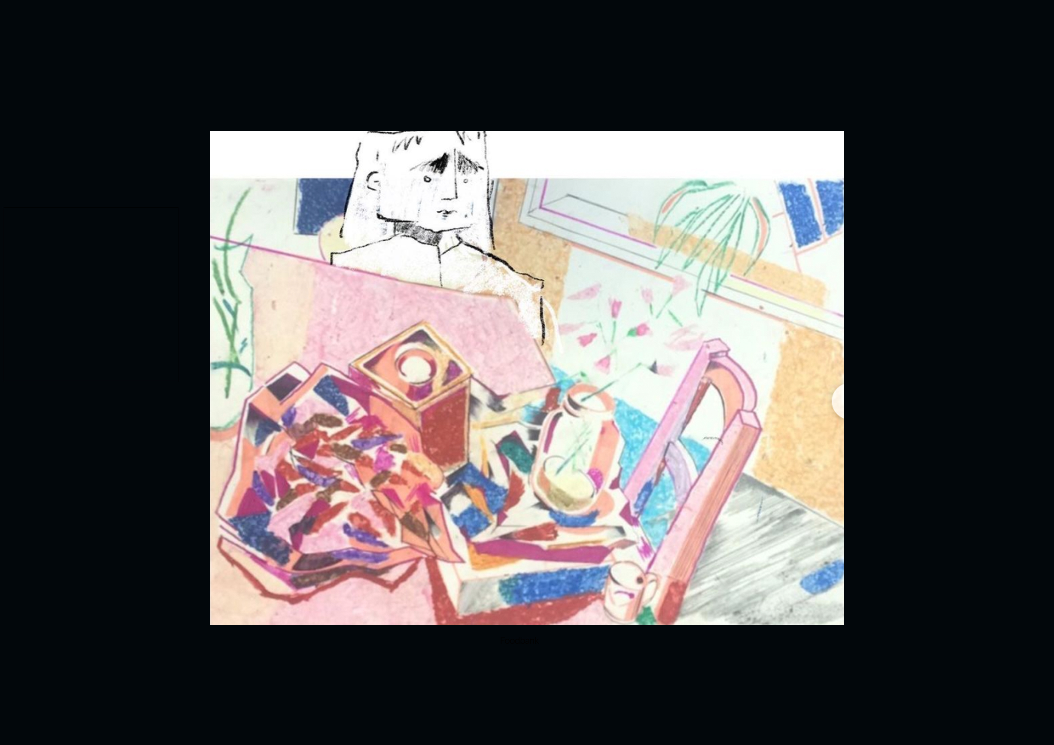 Depressed dude in kitchen