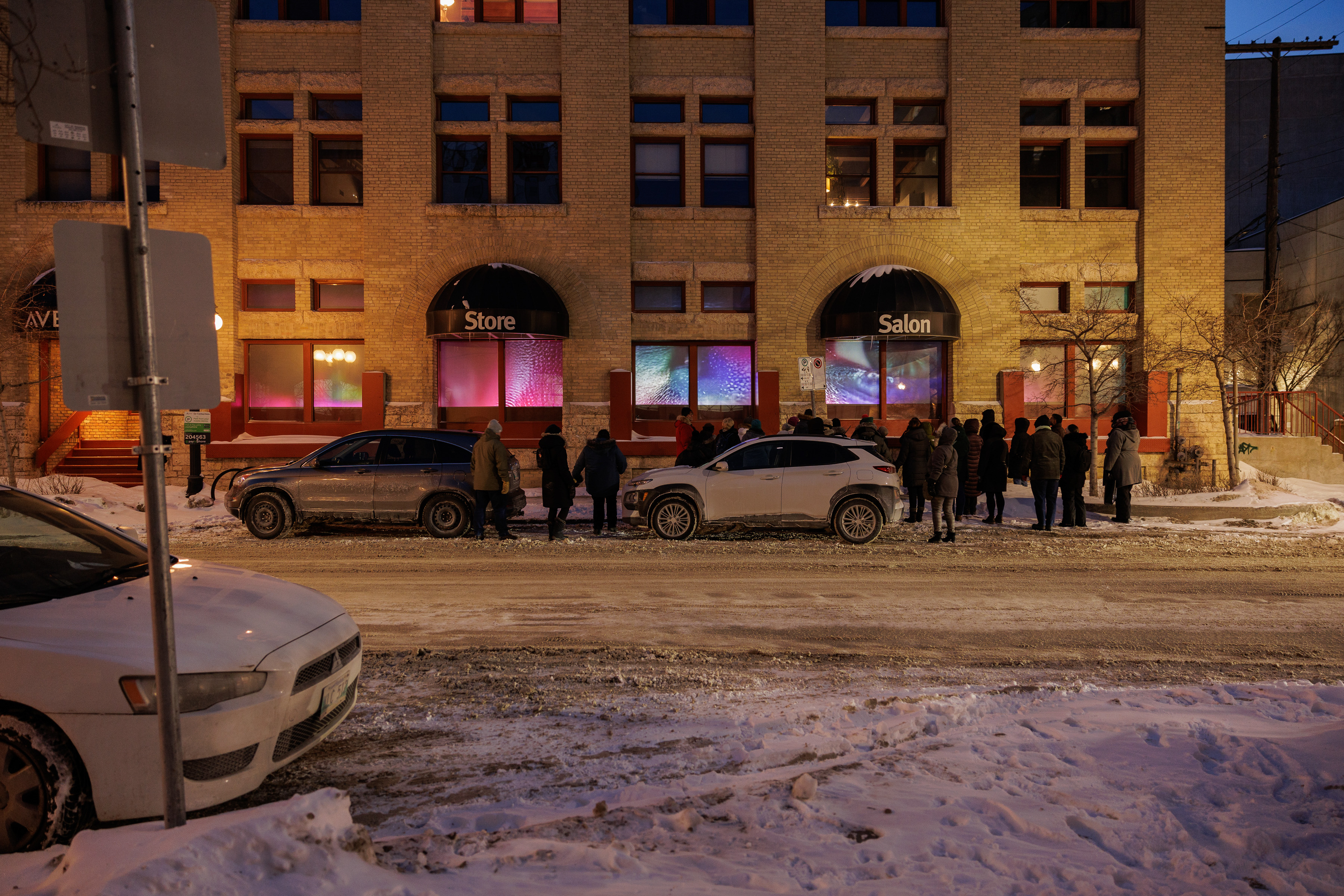 Installation view on Rorie St.