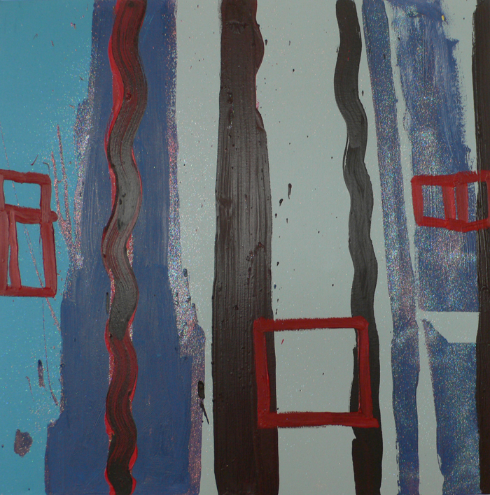  Circumstantial Evidence 2, 2008, oil on canvas with crystallina powder