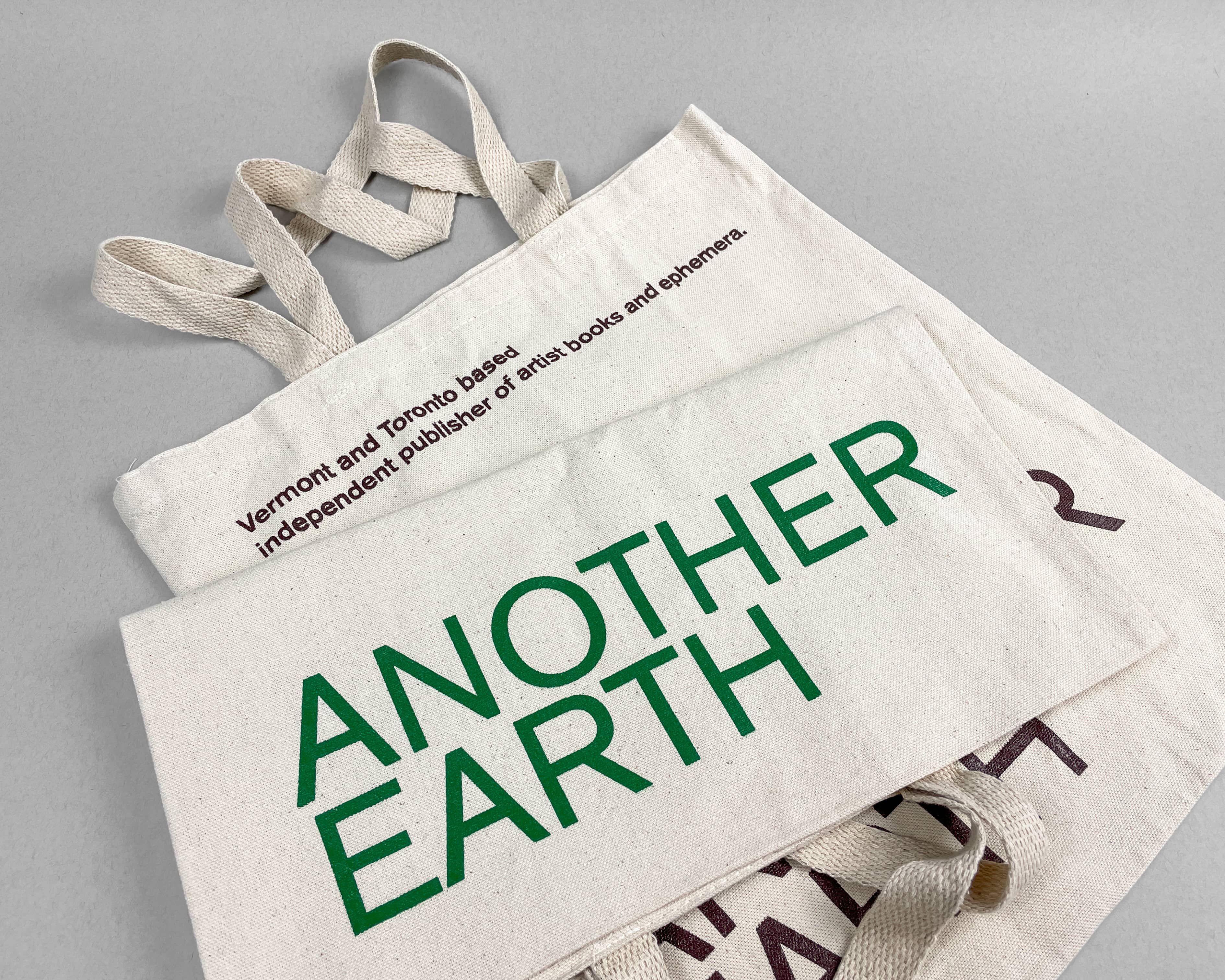 Another Earth Tote Bags. Two colours options ©2023