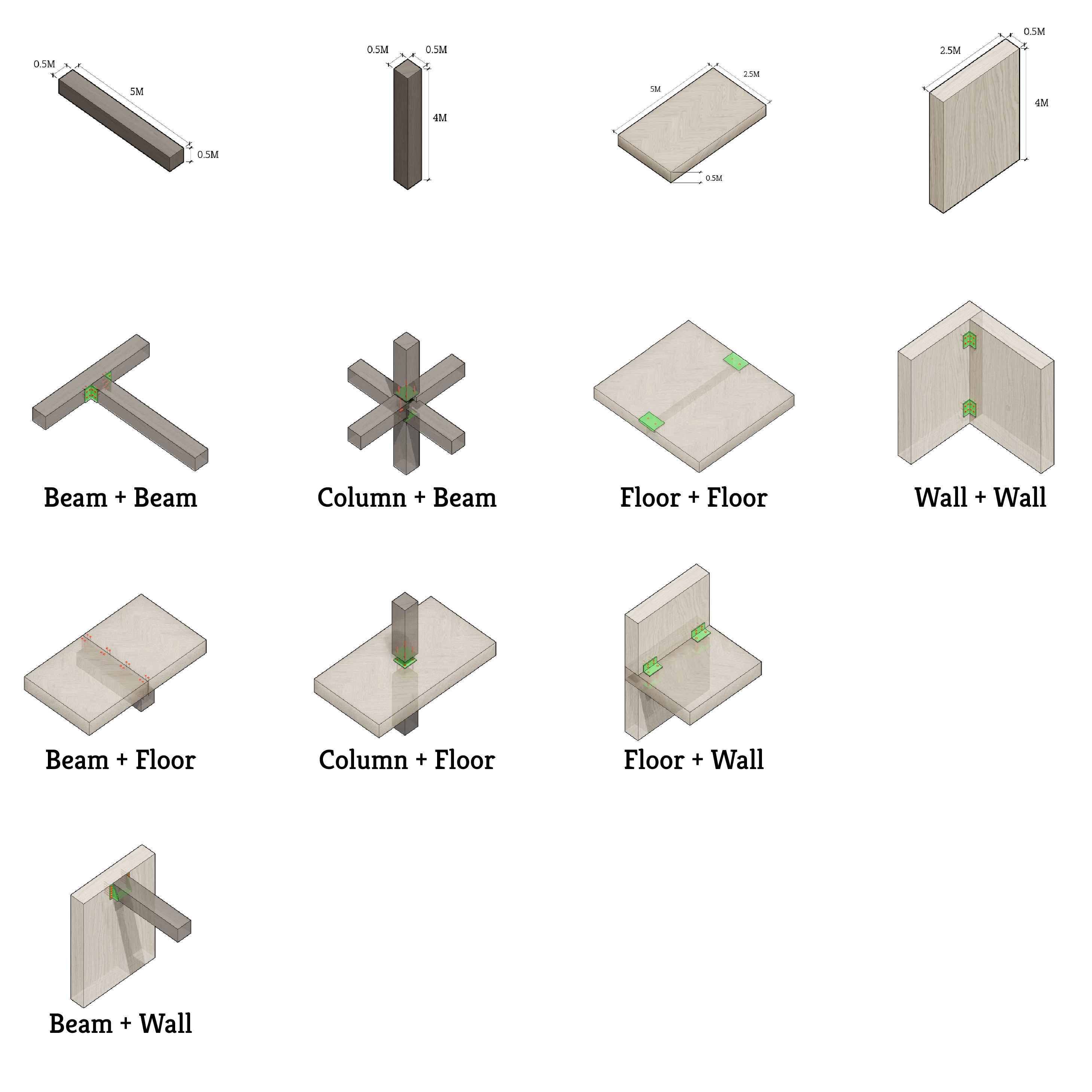 reusable structural members