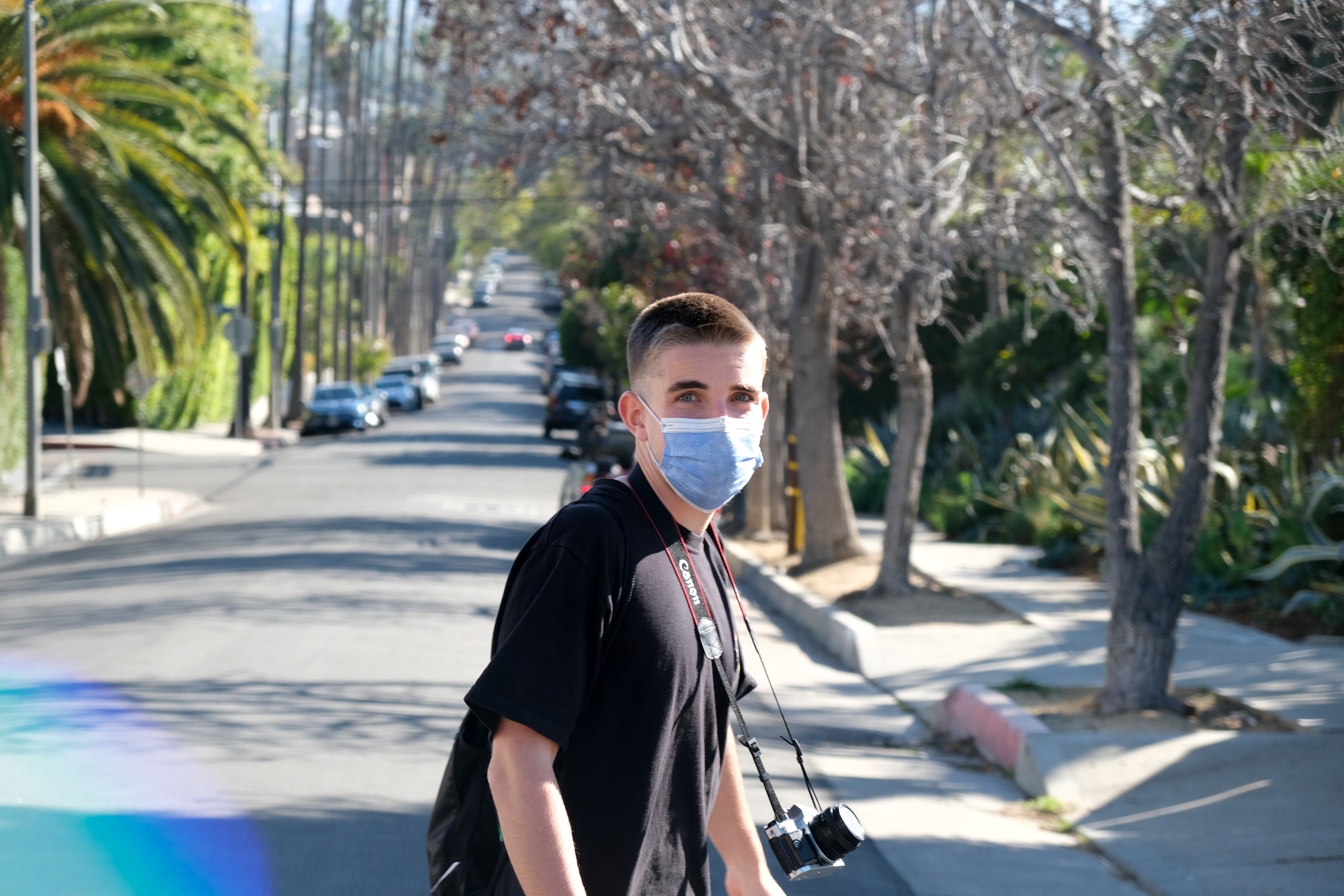 Alex, 21, is a senior at UCLA. He decided to pursue film school instead of continuing his training with the Marines. 