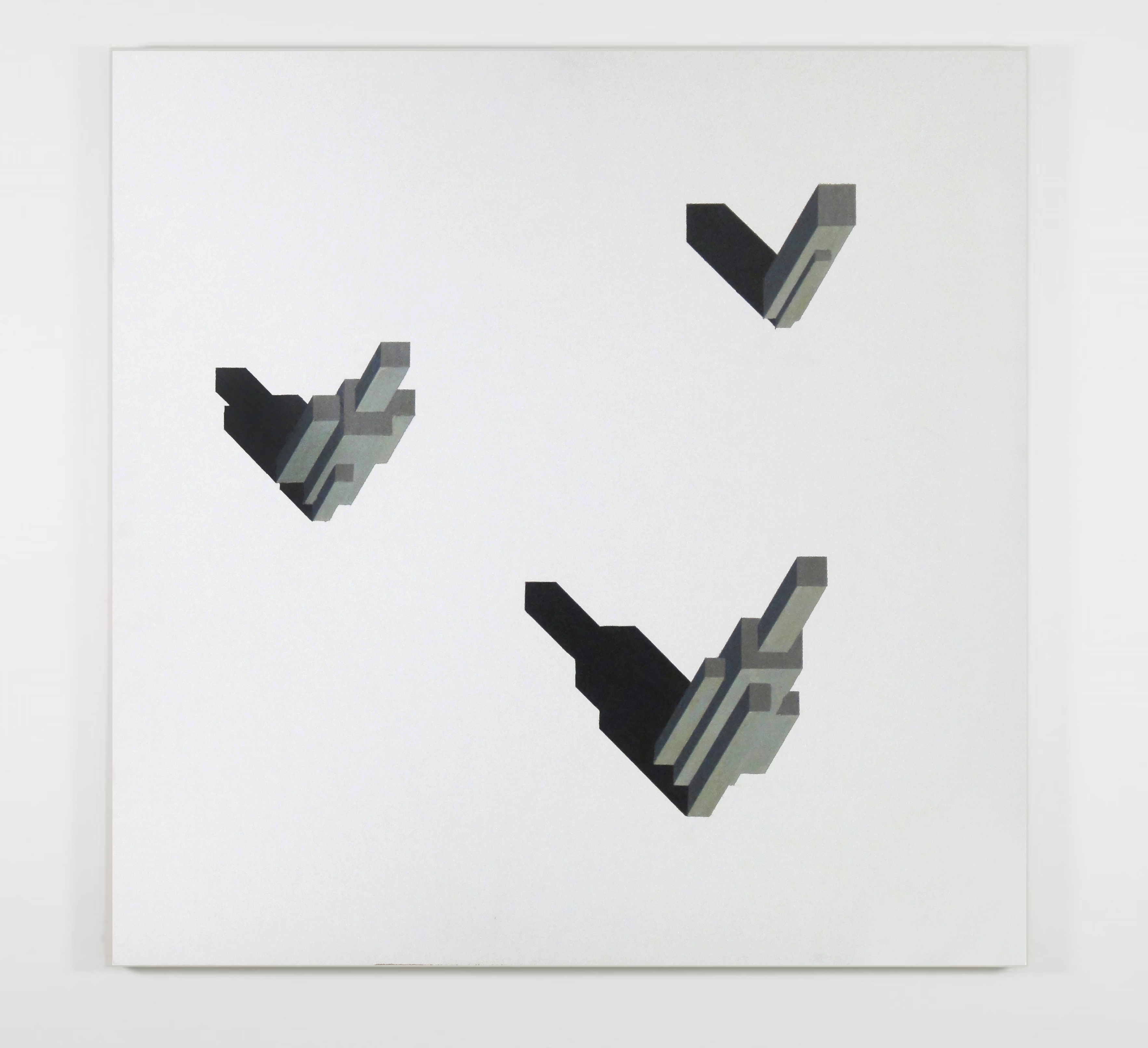 STUDY No.1: ISLANDS (2012) Oil on Canvas 120 x 120cm