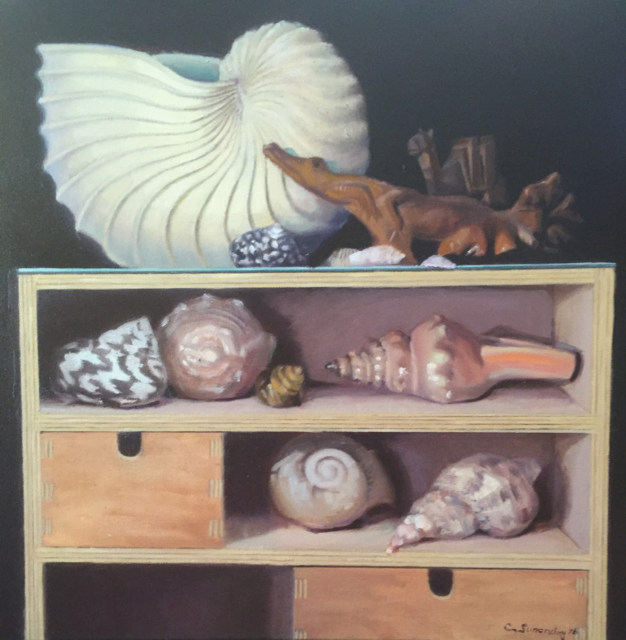 Celebrating Shells | 20"x20" | Oil on canvas