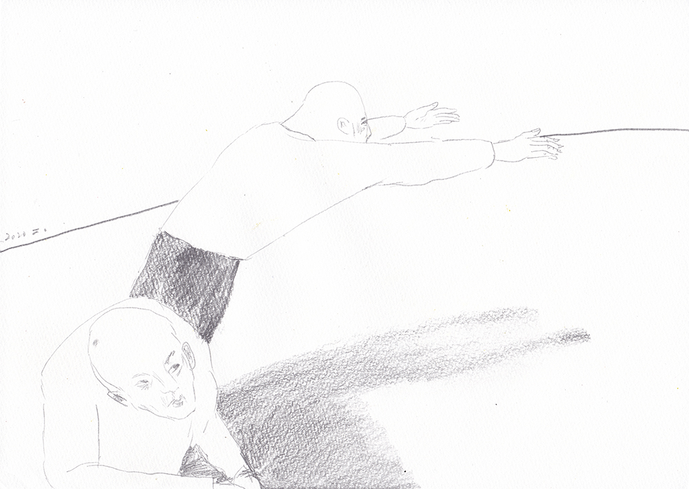 그런다고 안죽어, 2020, pencil on paper, 21*29.7(cm)