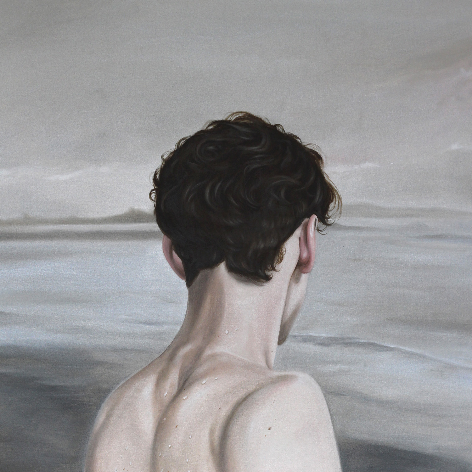 Caught in the Blue, Oil on Canvas, 550 x 550mm, 2017