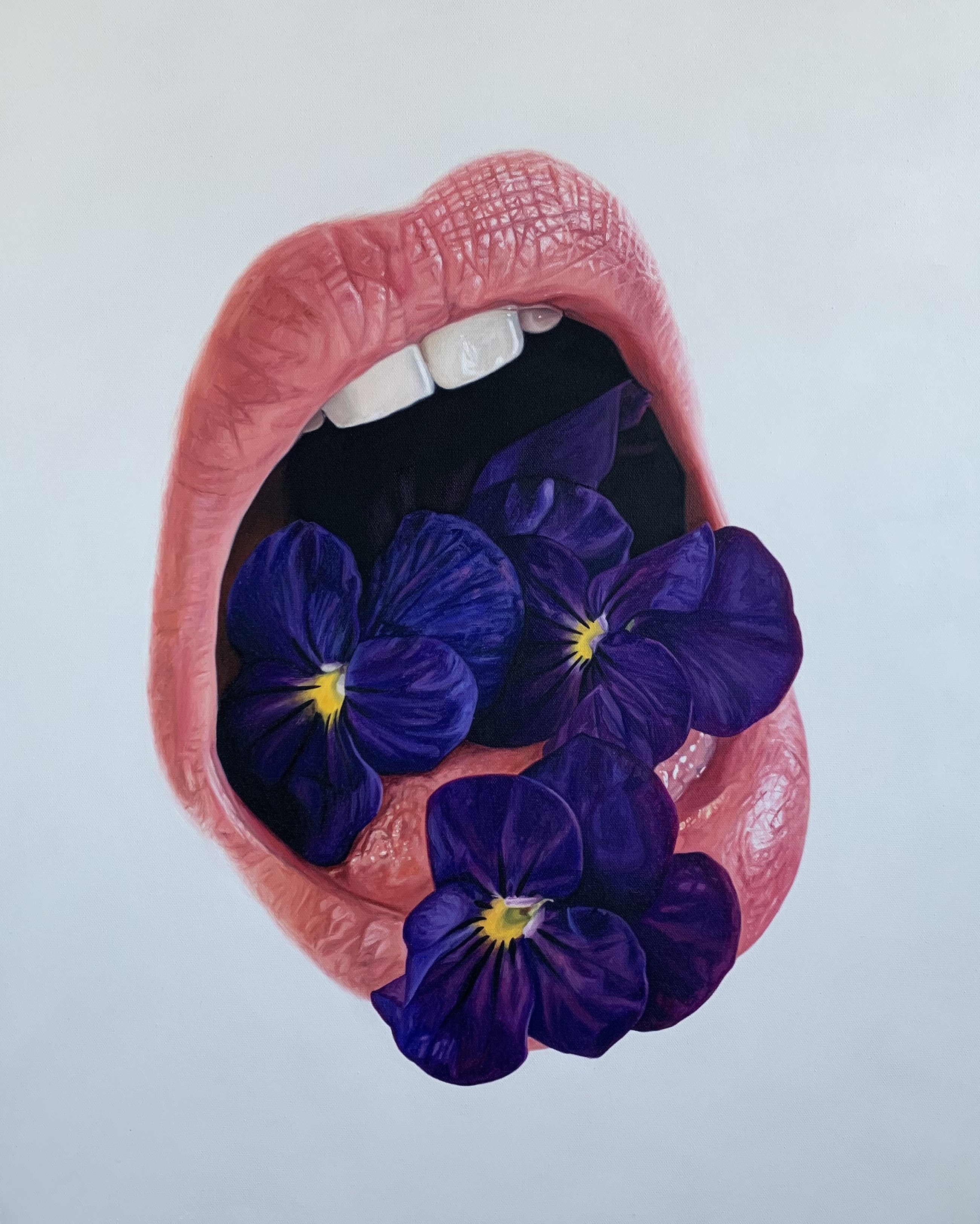Violet Mouth 2021 Oil on Canvas 30"x24"