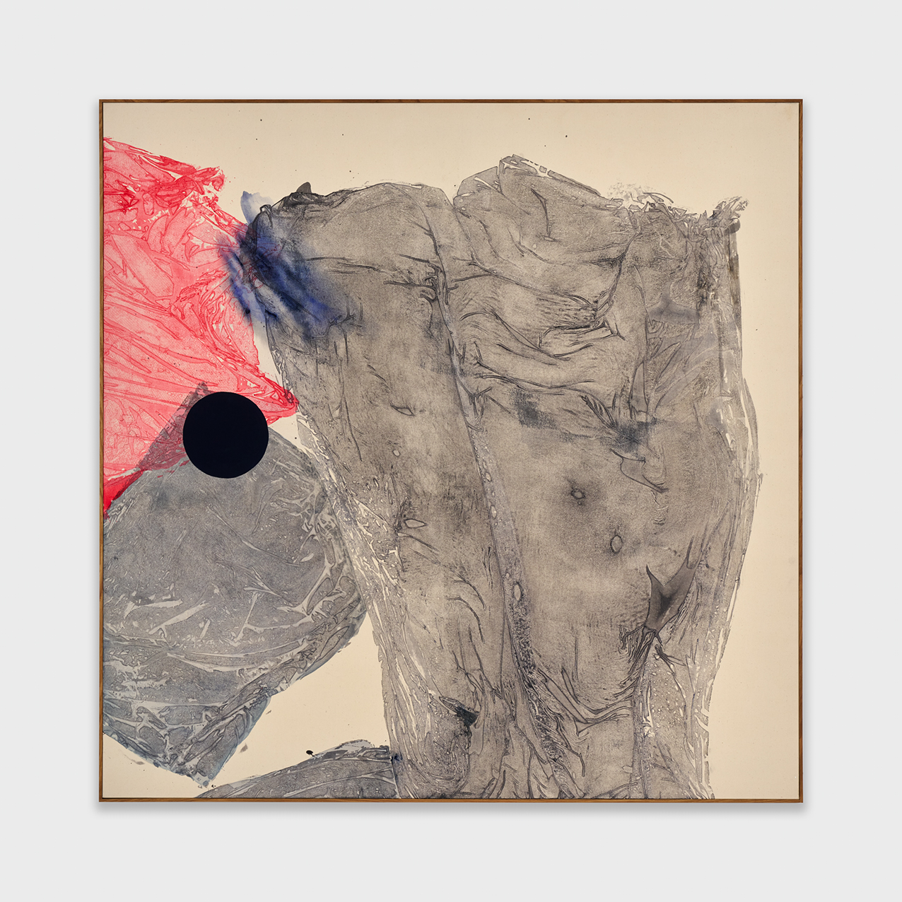 Imprint (Right), acrylic on canvas, 2024, 181.4 × 181.4 cm (framed). Photo: Mengqi Bao. Courtesy of the artist and Perrotin.