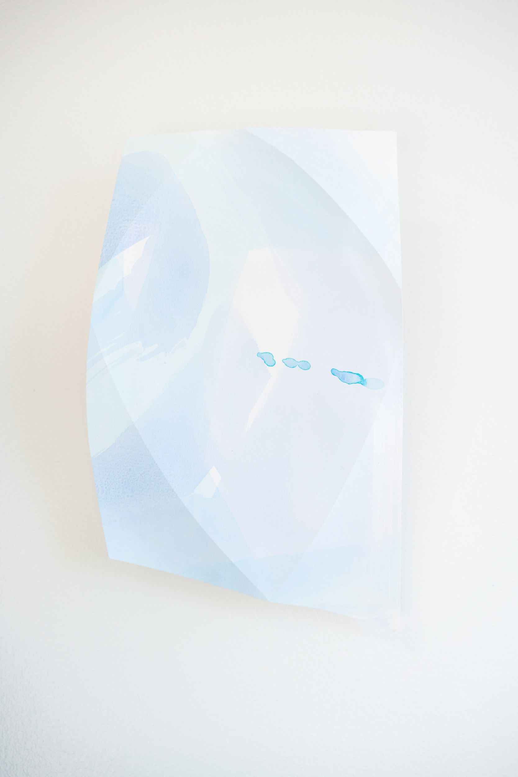 2015, acrylic, watercolor and ink on folded paper, 11 x 6 1/2 inches