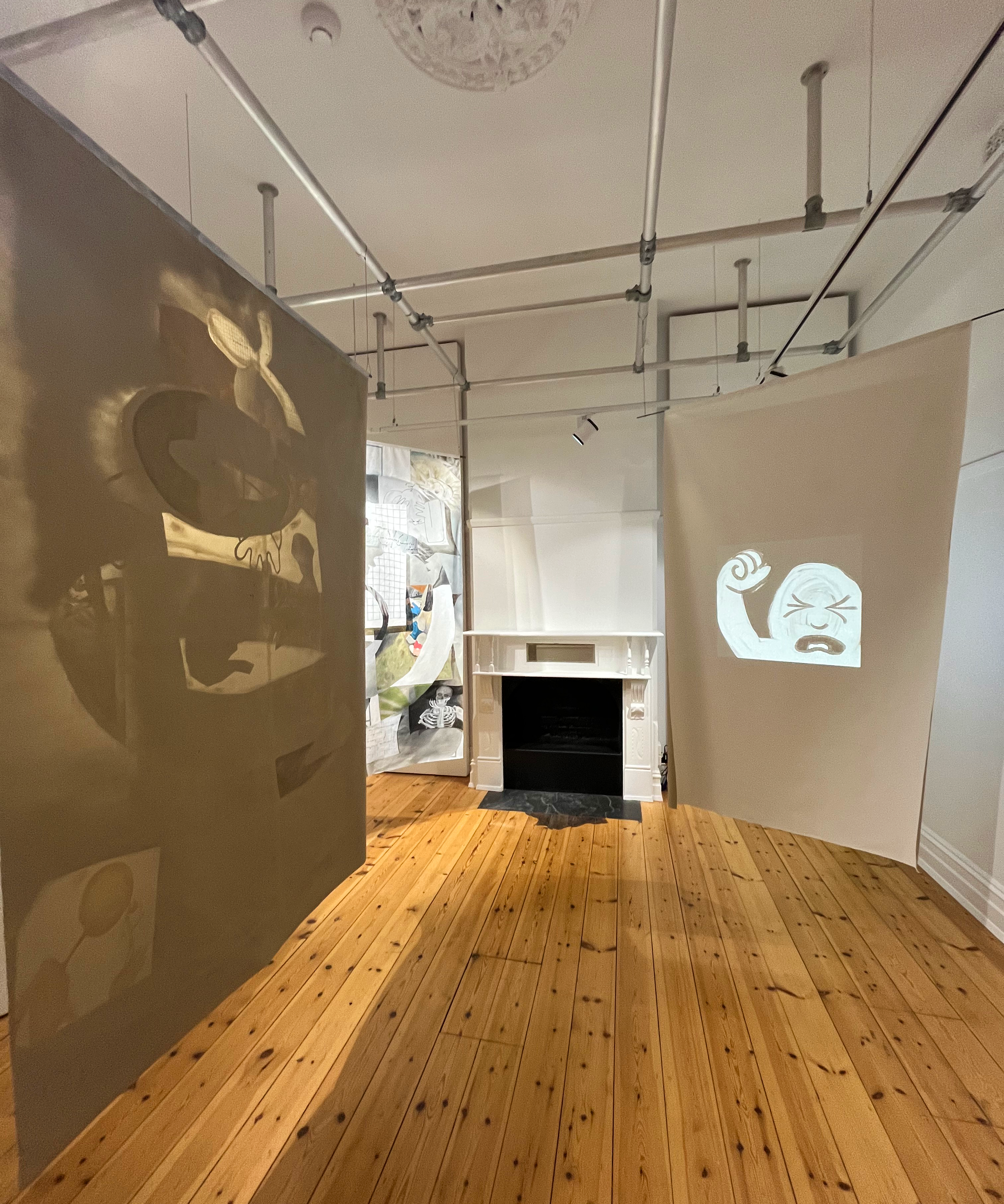 Installation View: Entropy, Rumination and Touch Wood