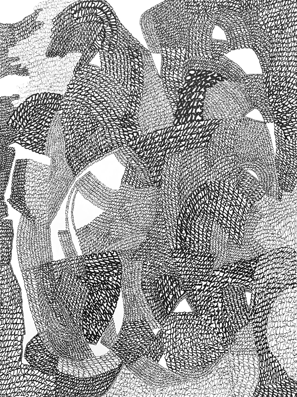 24/38 — BANAL DEJA VU  Archival ink on Bristol, 9" x 12" (2020 works).2010-ongoing.