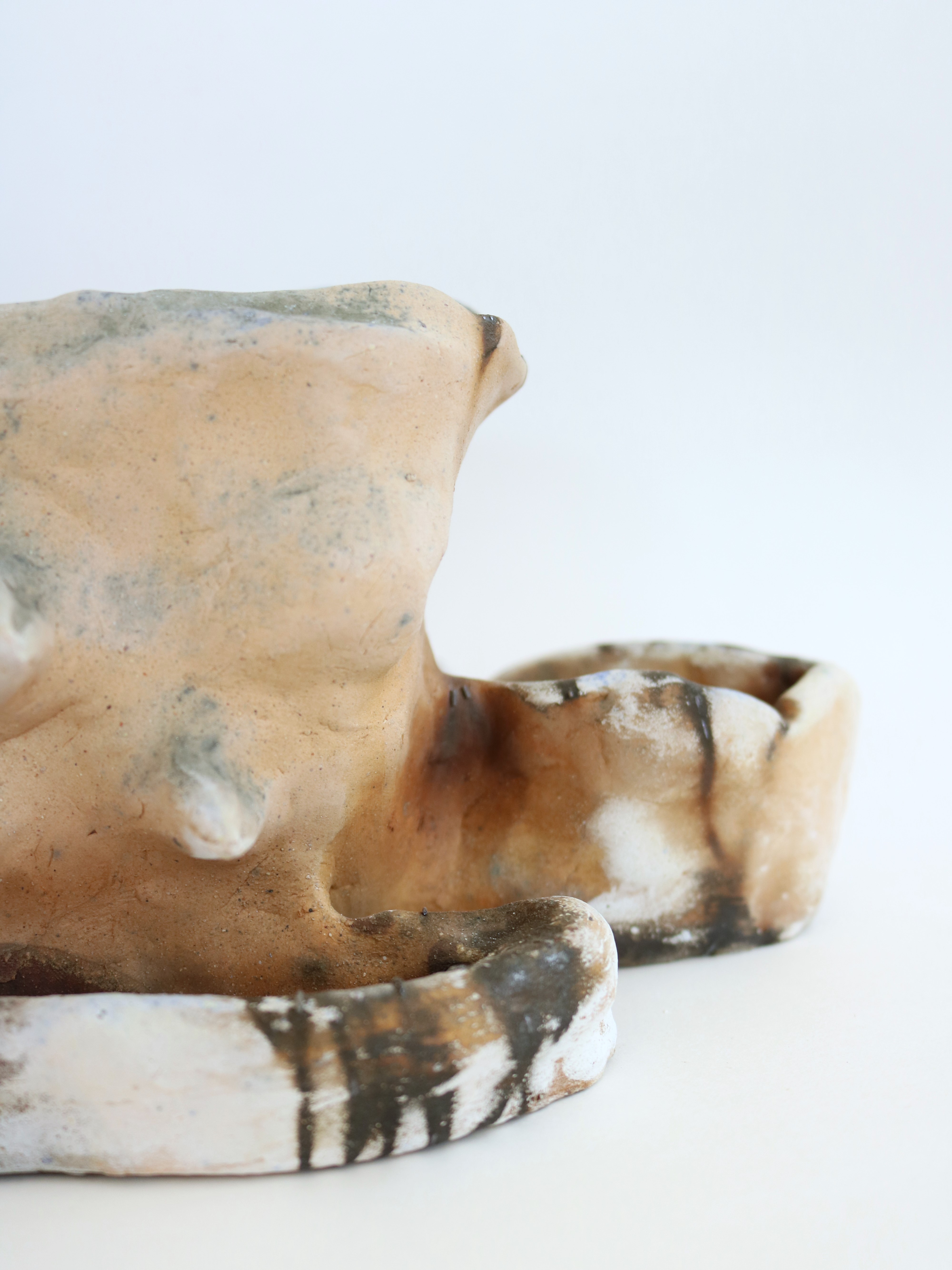 buried bones, saggar fire, 2022