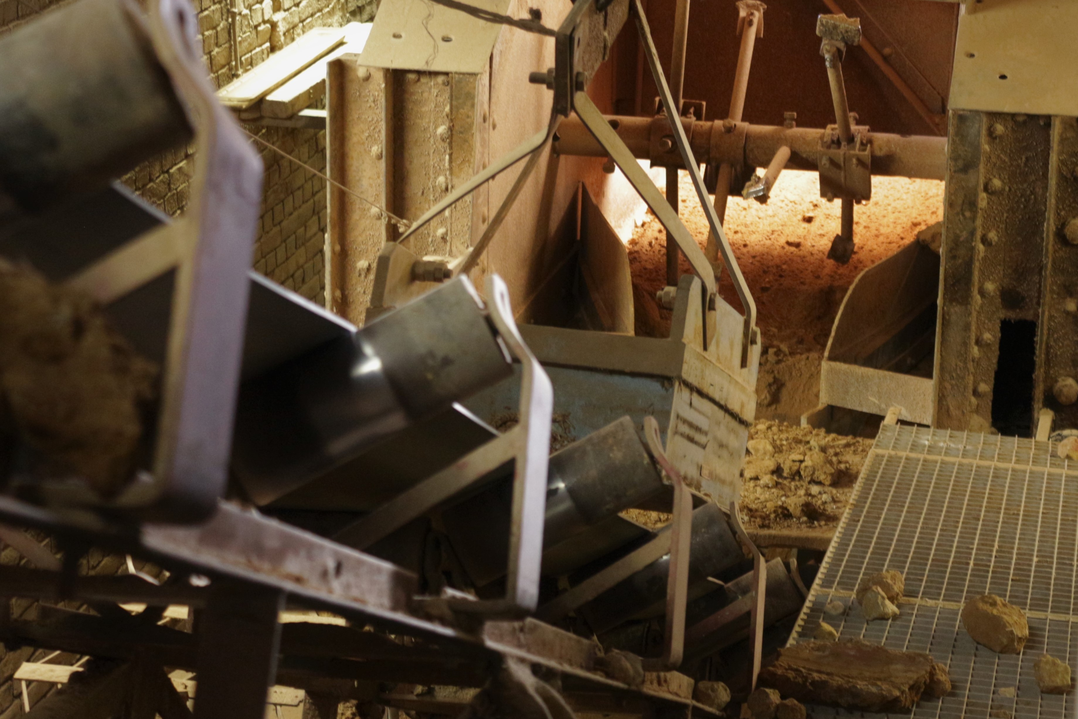 It is first crumbled, picked and cleared from stones and wood