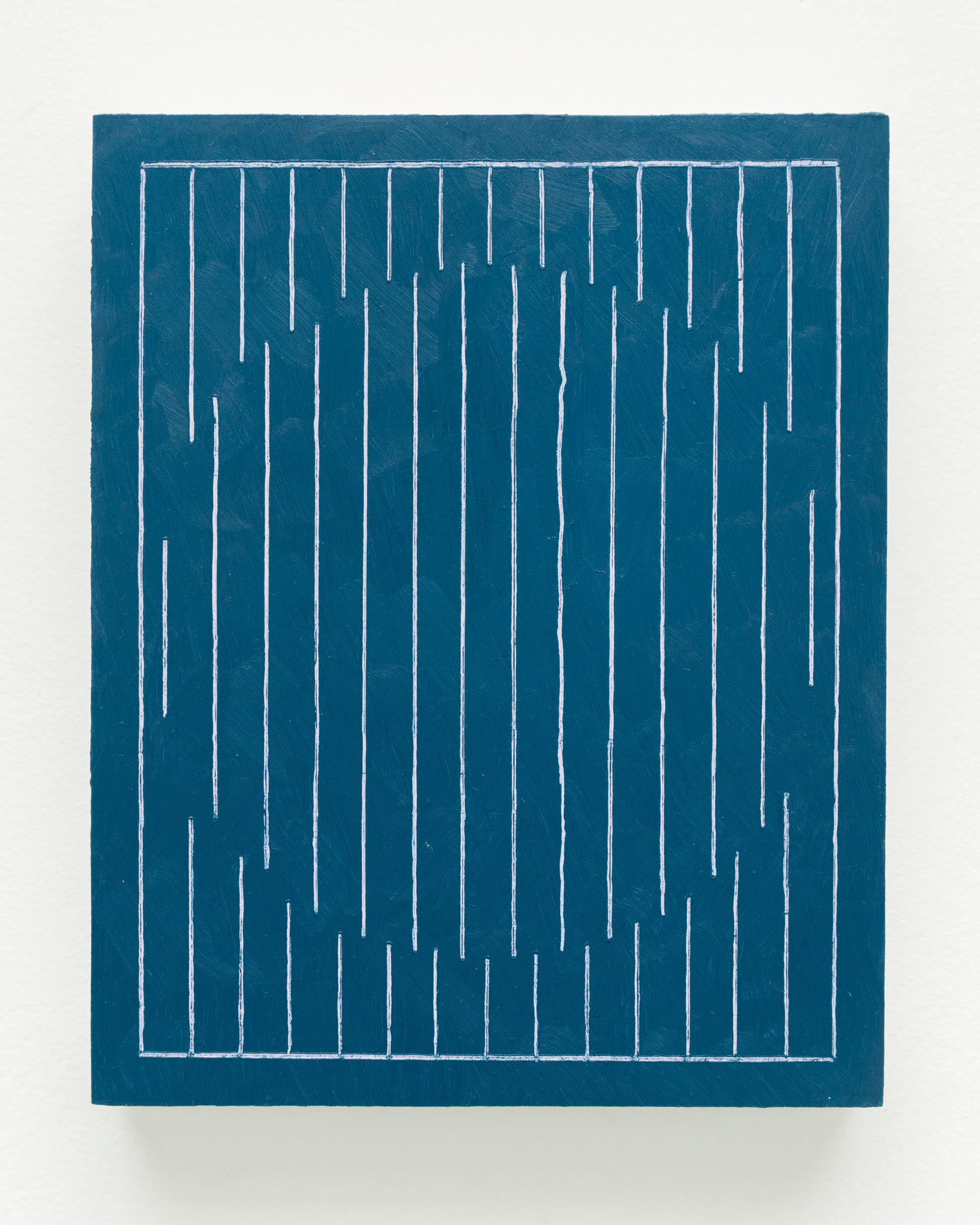 "Line 37" oil on wood, 10 x 8 in., 2018