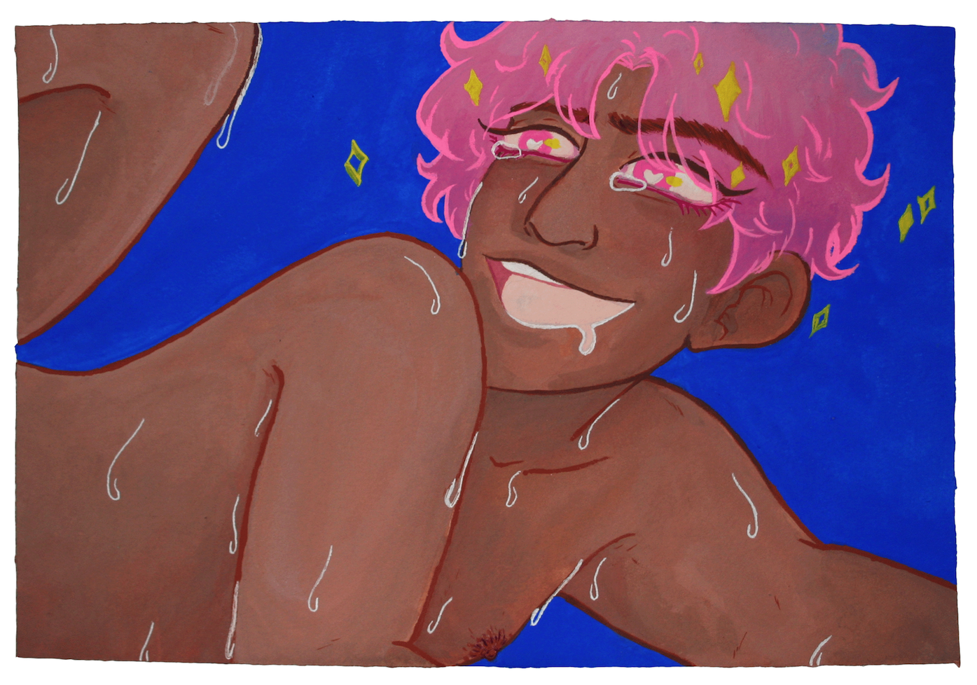 BL 2 (acryla gouache on watercolor paper)