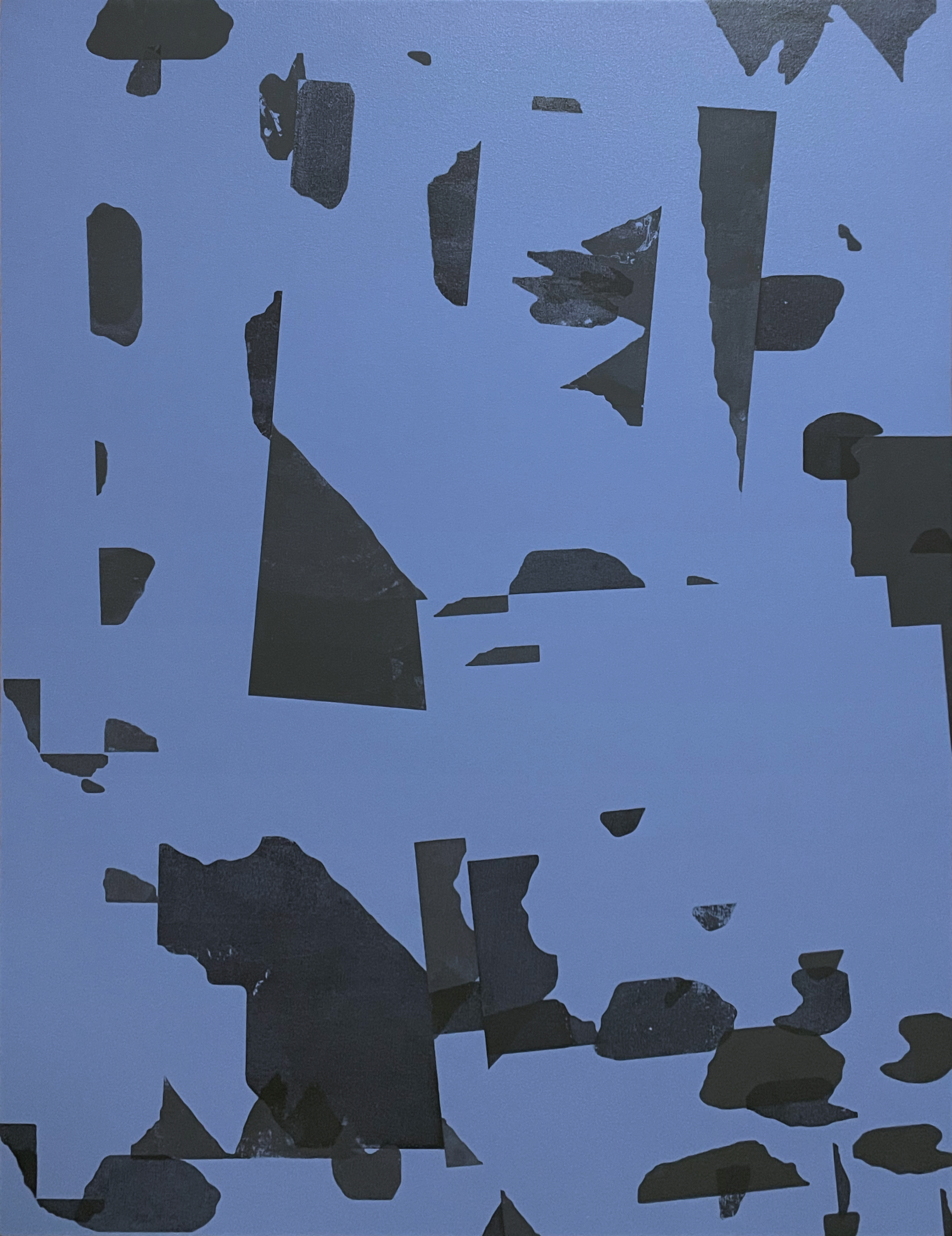 Gaian Assembly XVII (The Repeating Island, Benítez-Rojo, 1992, graphite and water-based binders on canvas, 3 x 4 ft, 2024