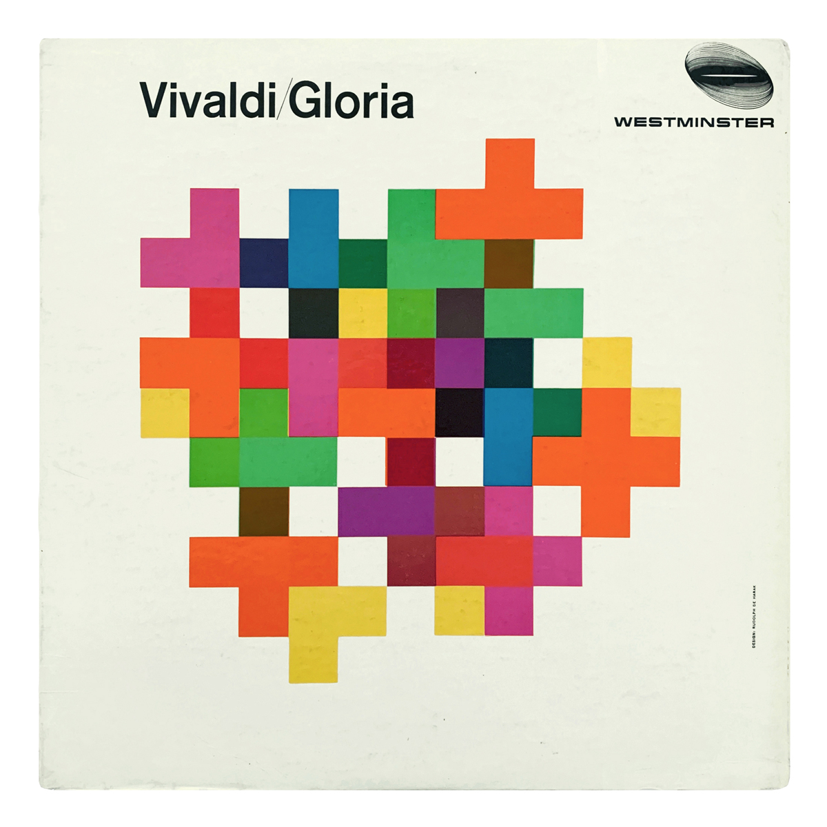 Westminster XWN 18958 (WST 14139) Antonio Vivaldi - Gloria Orchester der Wiener Staatsoper - Hermann Scherchen Design: Rudolph de Harak (credited)
