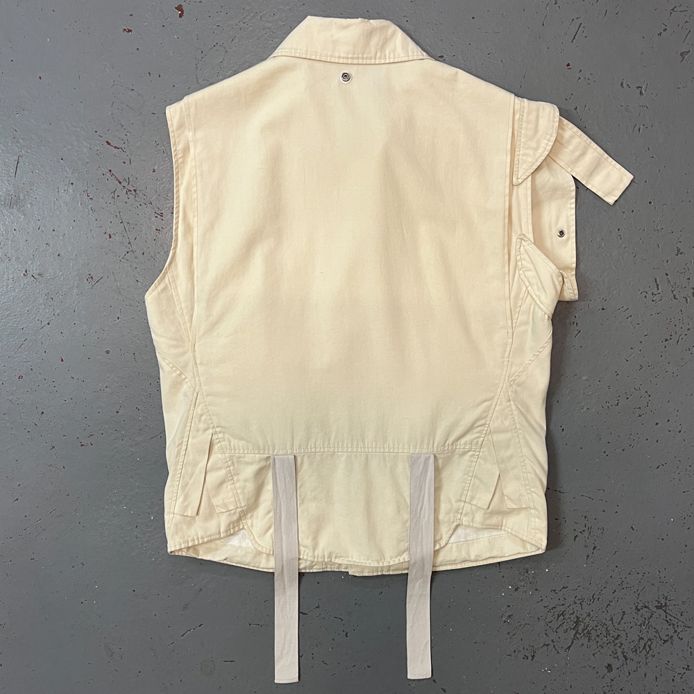 Helmut Lang, S/S 2004 Biker Vest With Bondage Straps - LA NAUSÉE Helmut Lang, S/S 2004 Biker Vest With Bondage Straps - LA NAUSÉE