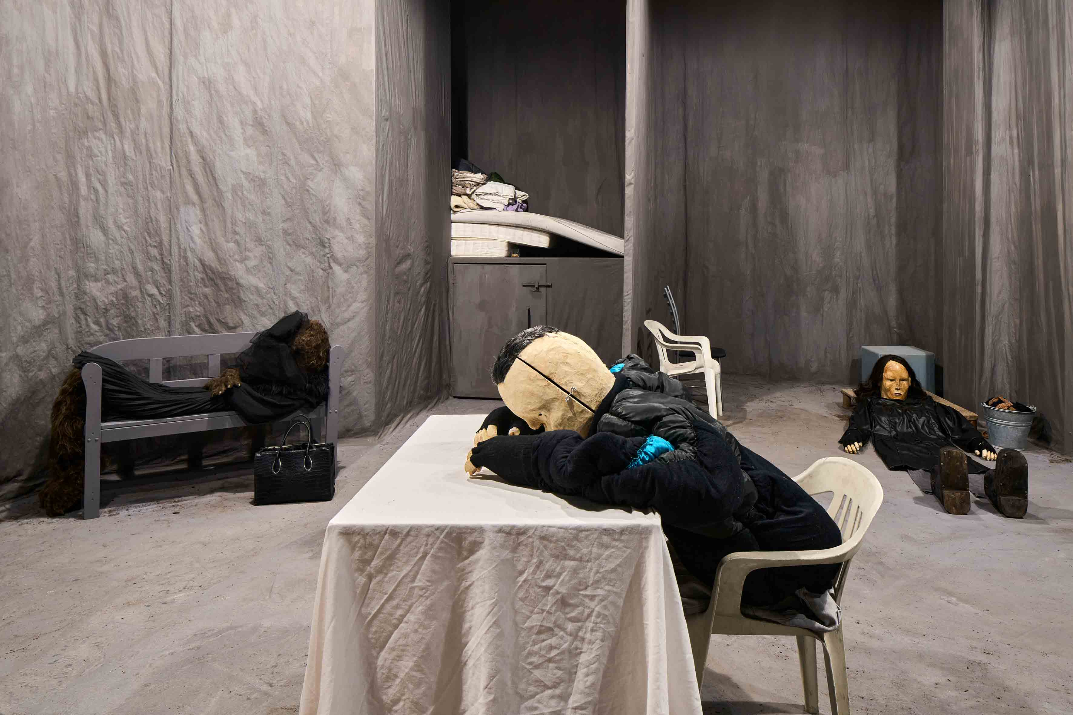 UNE SOLITUDE VRAIMENT TERRIBLE by ANGÉLIQUE AUBRIT and LUDOVIC BEILLARD at MEETFACTORY curated by KATEŘINA PENCOVÁ and VERONIKA SOUKUPOVÁ [from 20241025 to 20250106] [Photo: Ján Kolský]