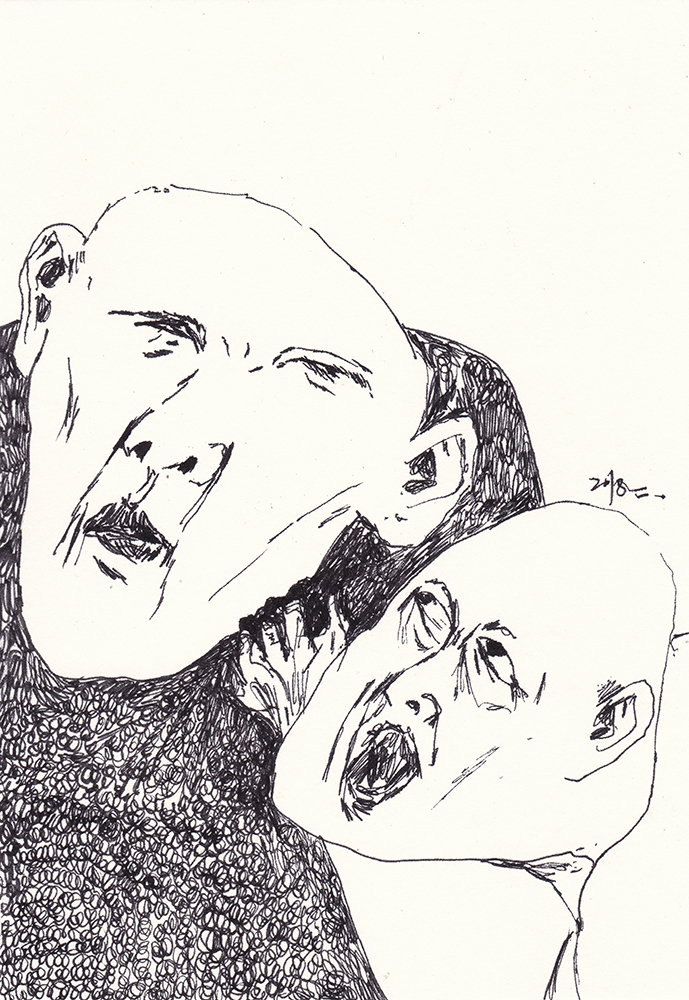 있잖아, 2018, pen on paper, 21*14.8(cm