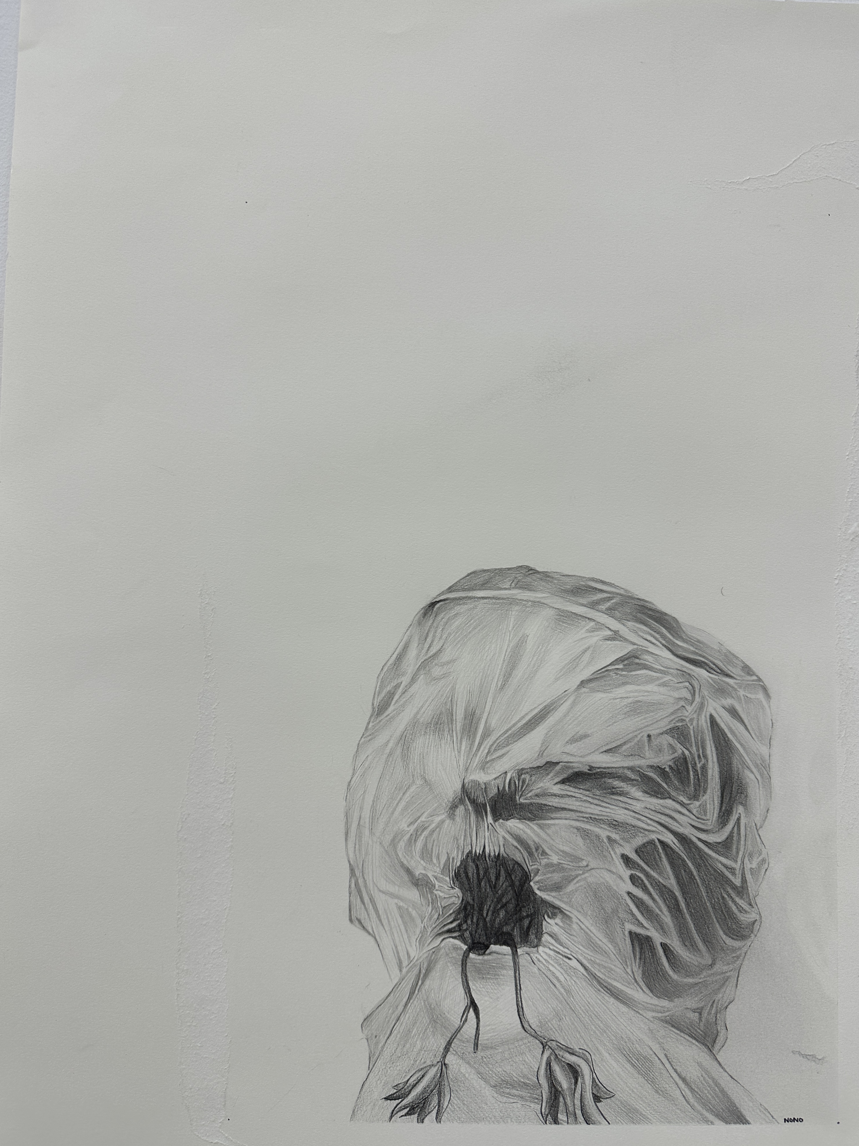 from within, 2023, (graphite)