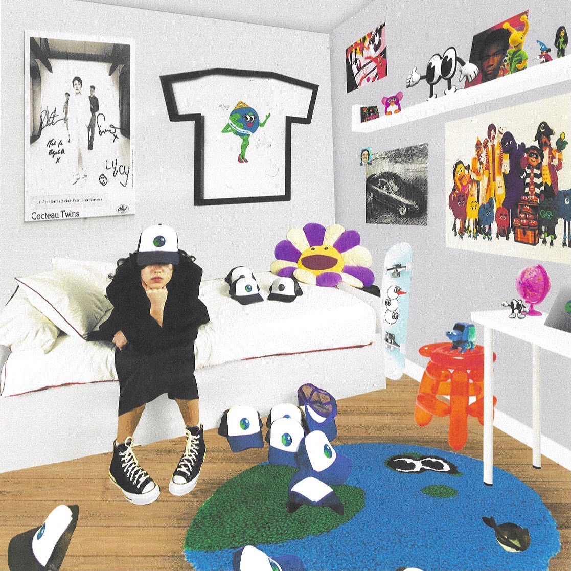 Handmade Wool Rug 60x60 for JOONIV3RSE