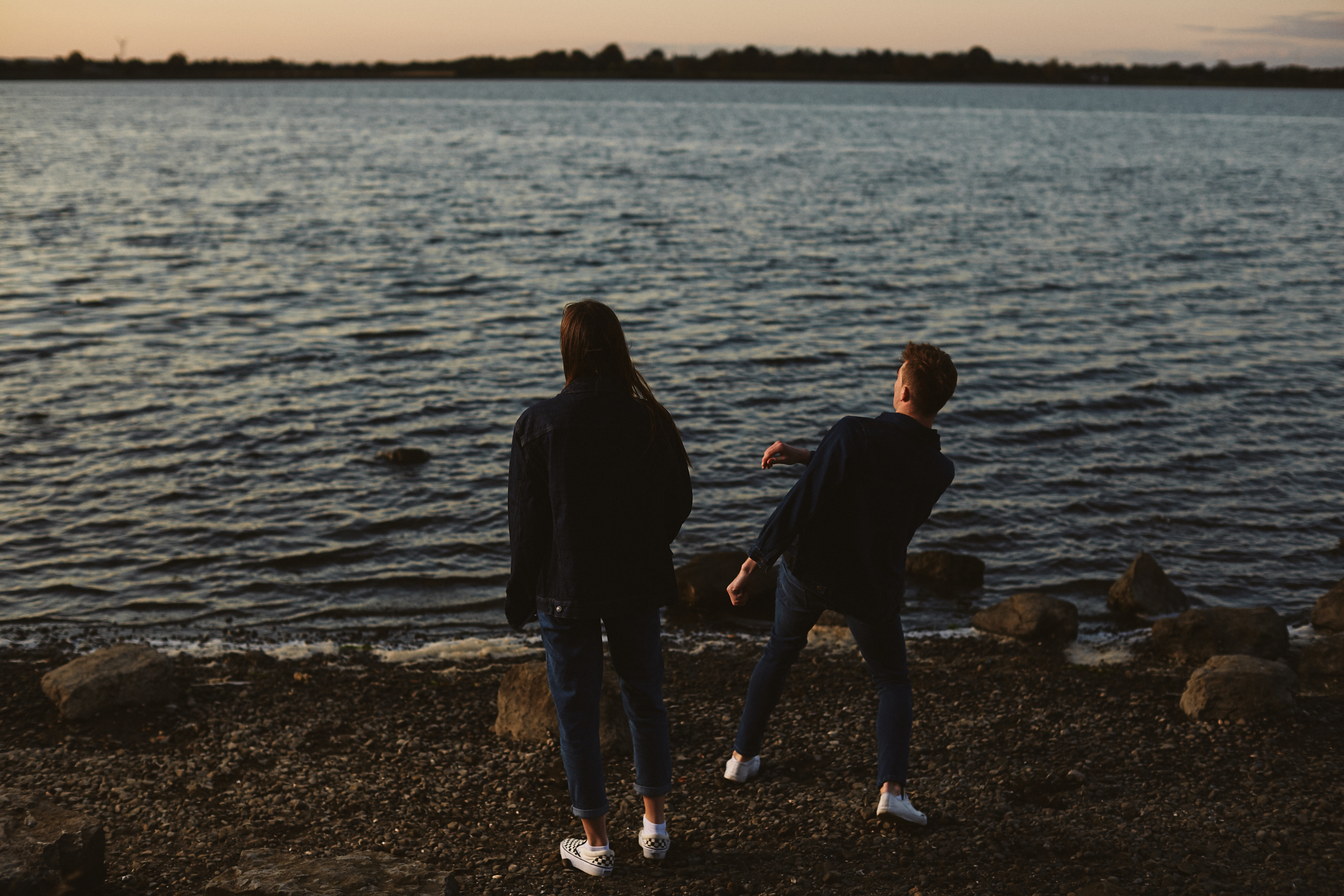 A story of young love in the suburbs told through photography, featuring stylish models in vintage clothing, photographed at sunset in Dublin, Ireland by fashion and lifestyle photographer Alex Sheridan. Suburban Love photo series.