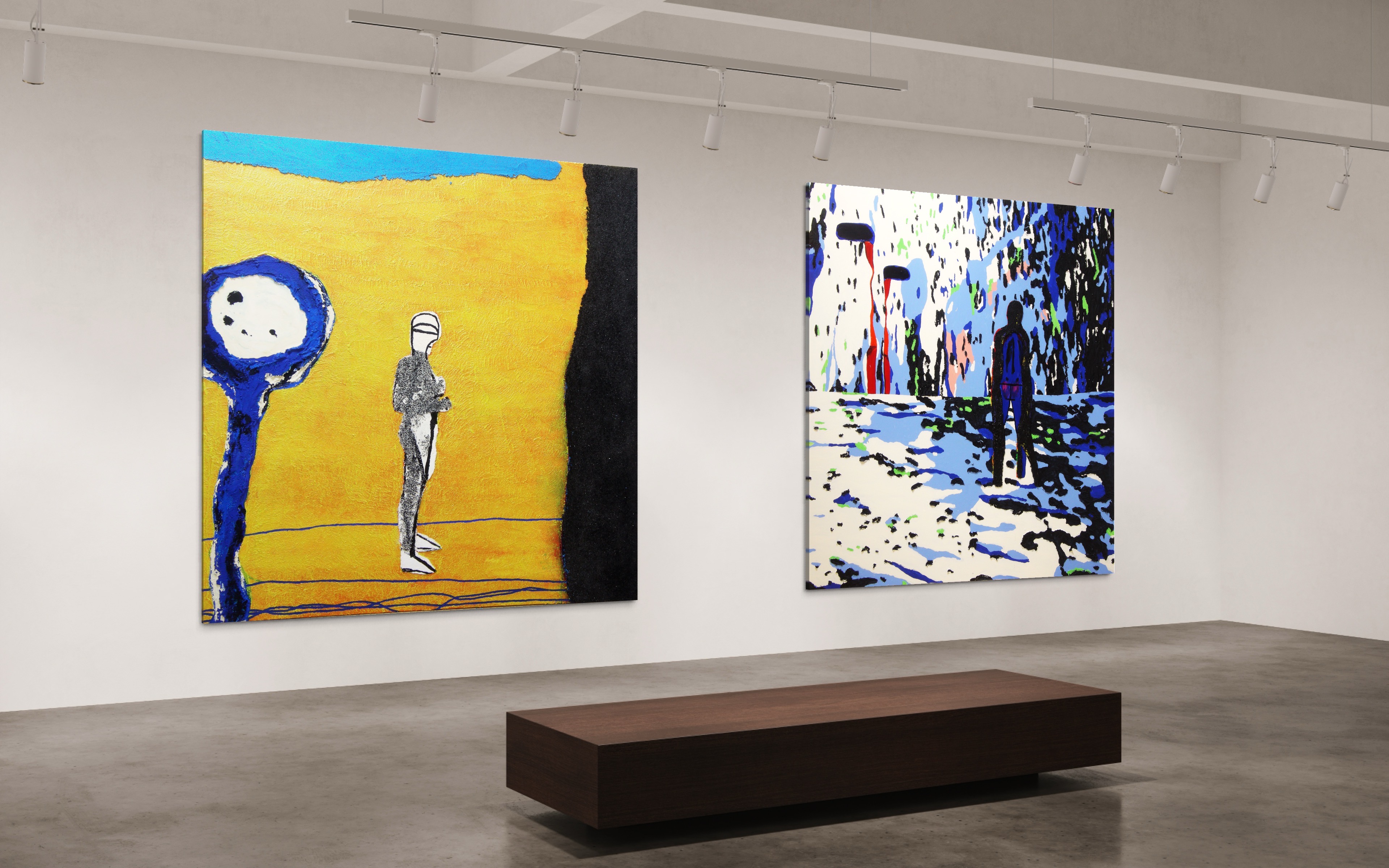 "Project 24 Paintings"  2007-2009, 200x200cm