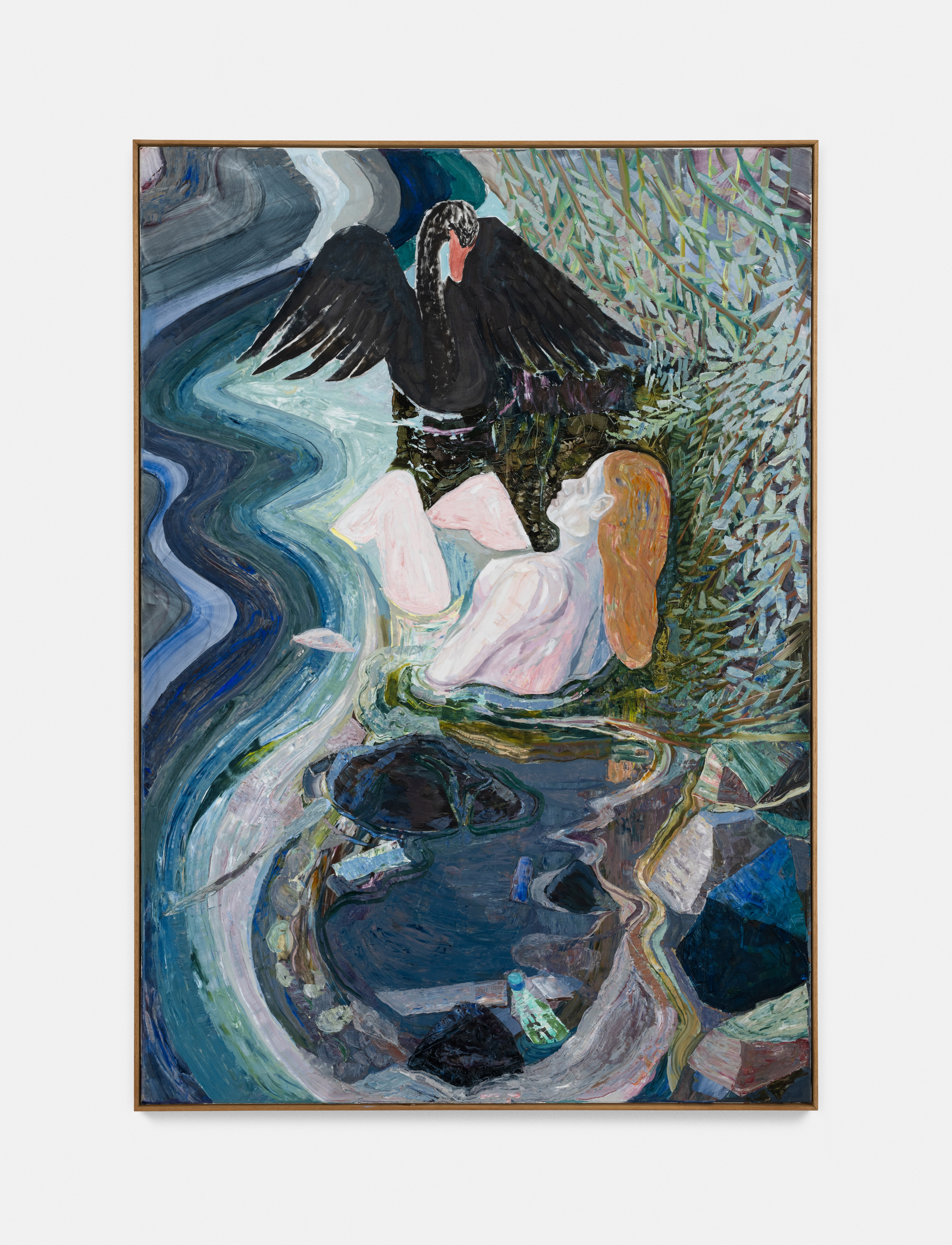  Leda & The Black Swan, 2025 Oil on canvas 153cm x 107cm