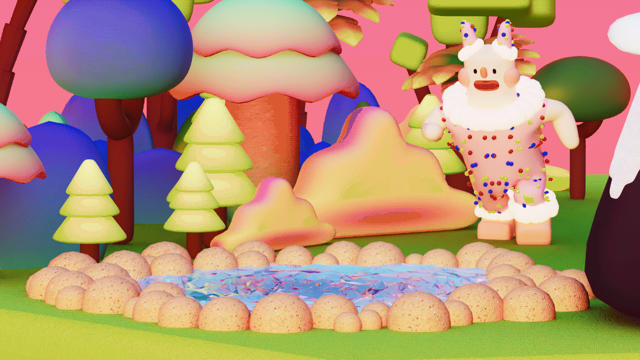 earlier 3D motion animation, character design
