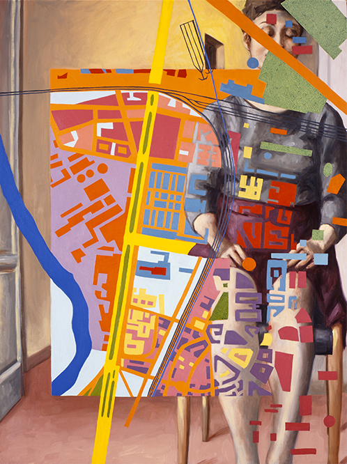  VIA OSTIENSE   2007 olio su tela cm 100X70