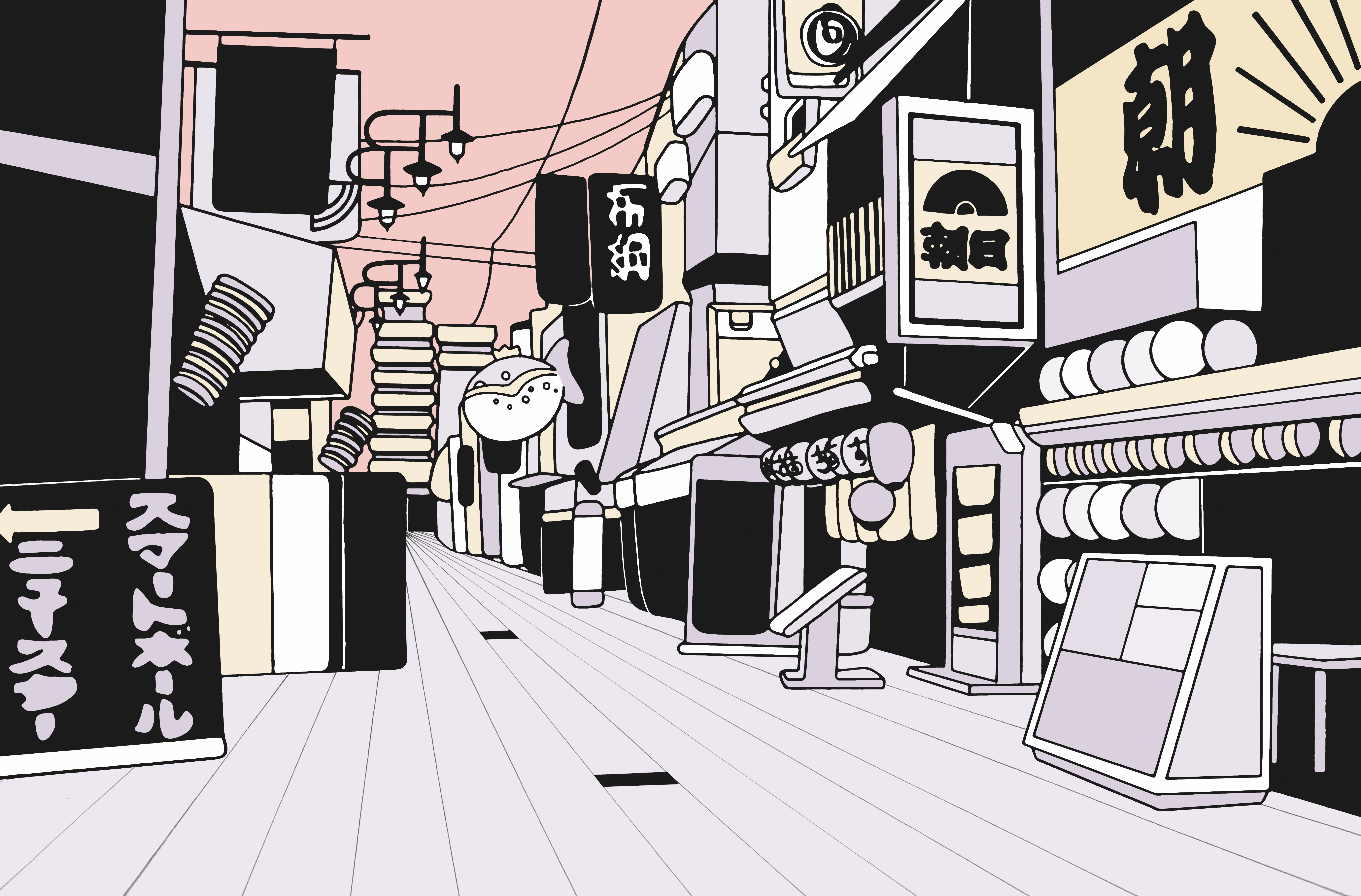 La luce è rossa2021Dalla serie “Room with a view” - Osaka""Lavorare con lentezza2021Dalla serie “Room with a view” - Osaka